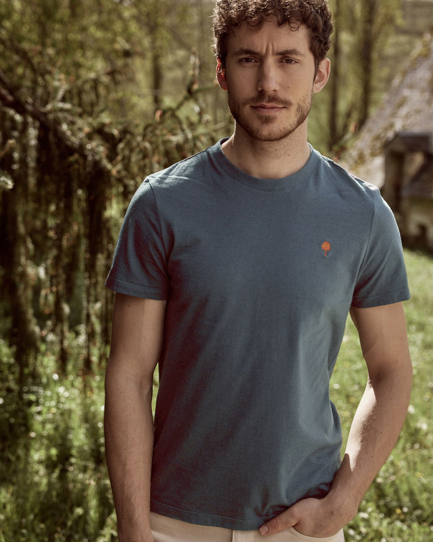 T-shirt marine coton - ARCY