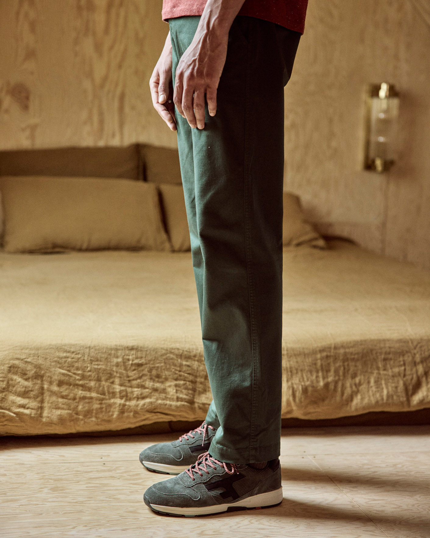 Chino vert foncé coton - BRIX REGULAR