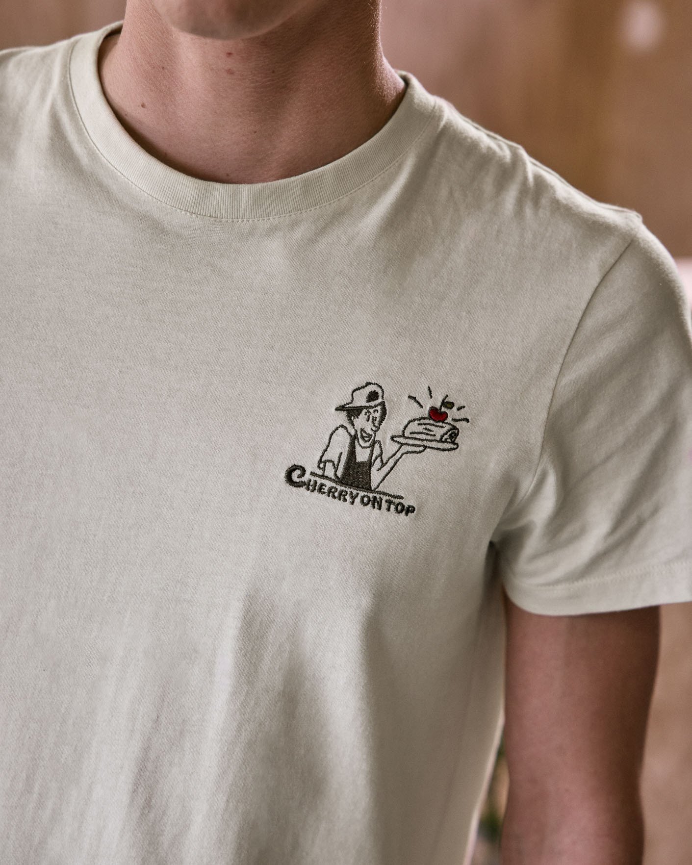 T-shirt écru broderie coton - ARCY