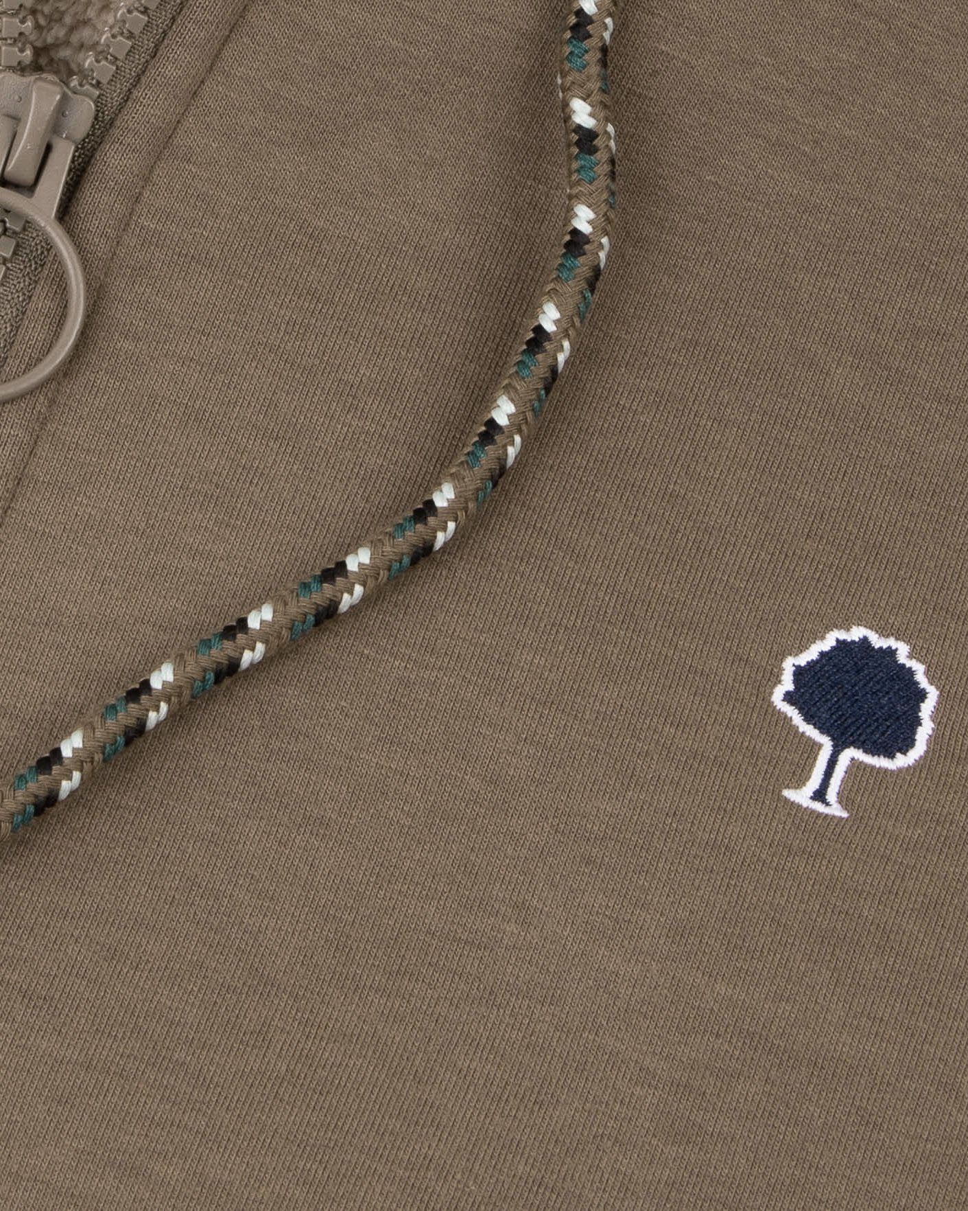 Sweat zippé marron coton - MEYGAL