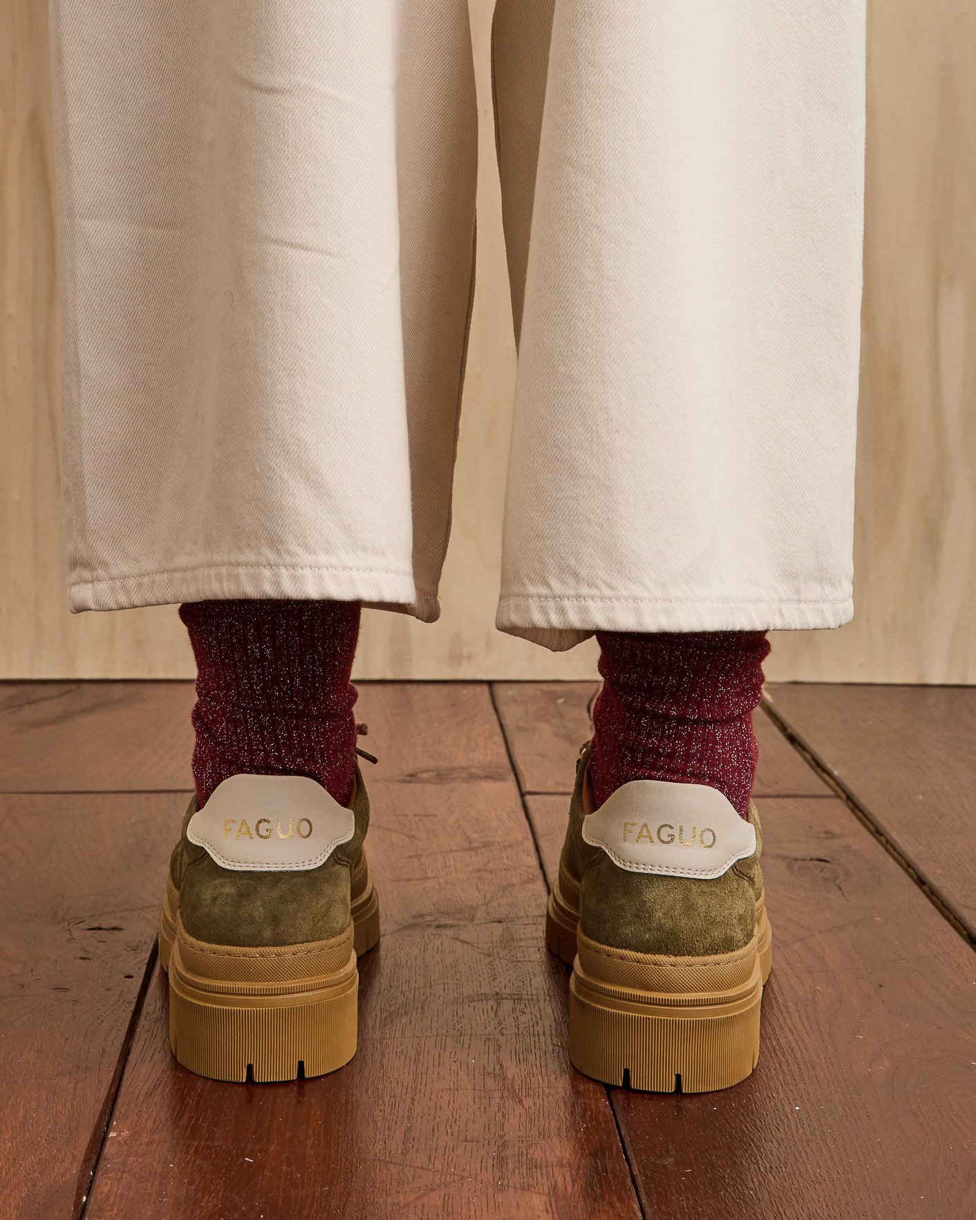 Chaussures kaki cuir - MARBLEWOOD