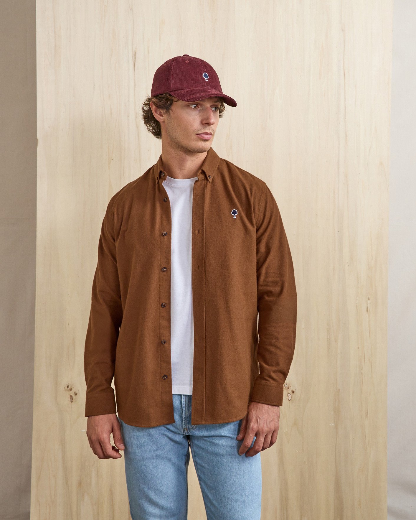 Chemise camel coton - IVOY