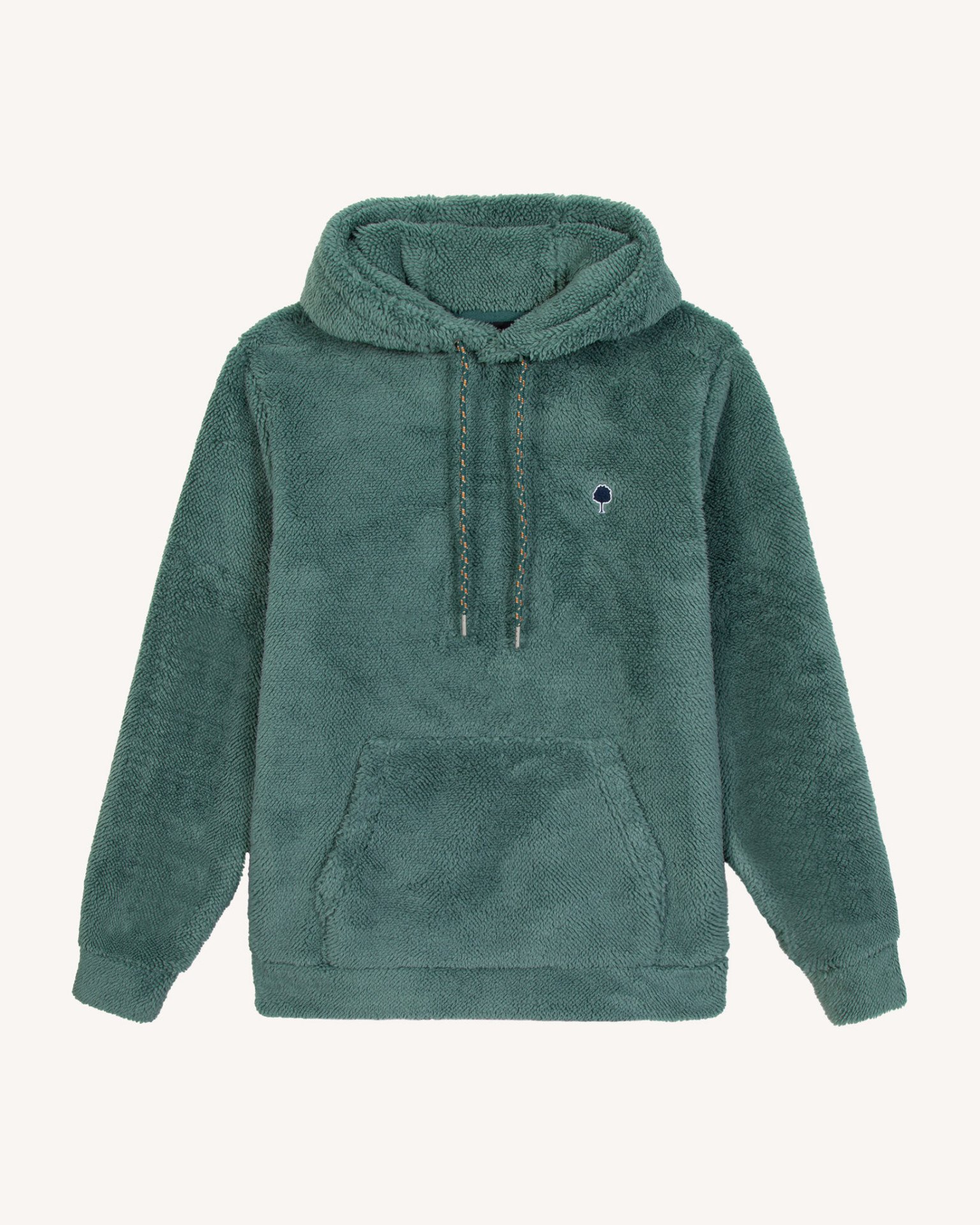 Sweat à capuche vert clair sherpa - DIRAC