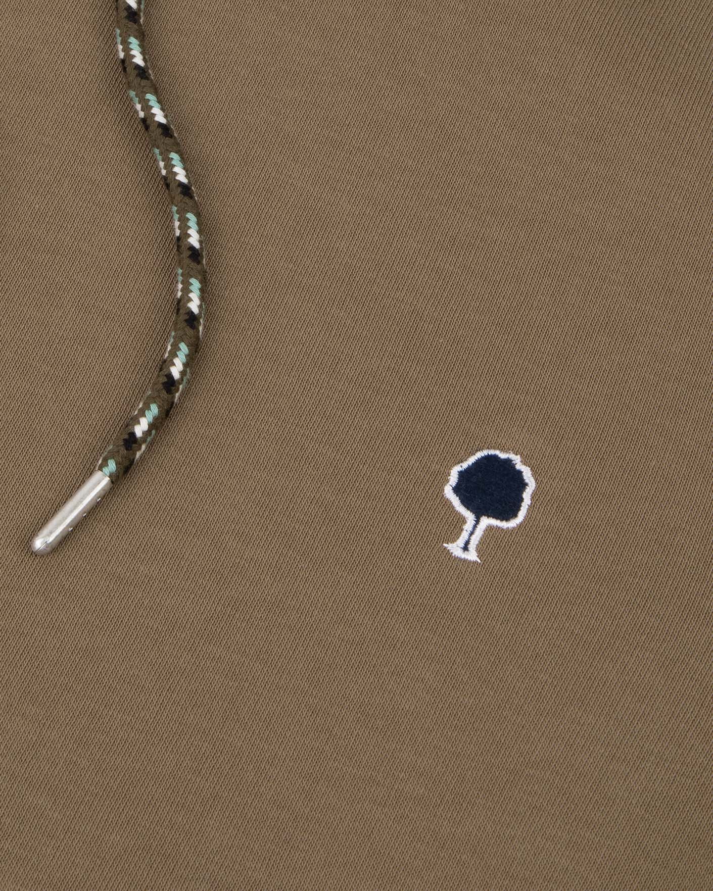 Sweat à capuche marron coton - DIRAC