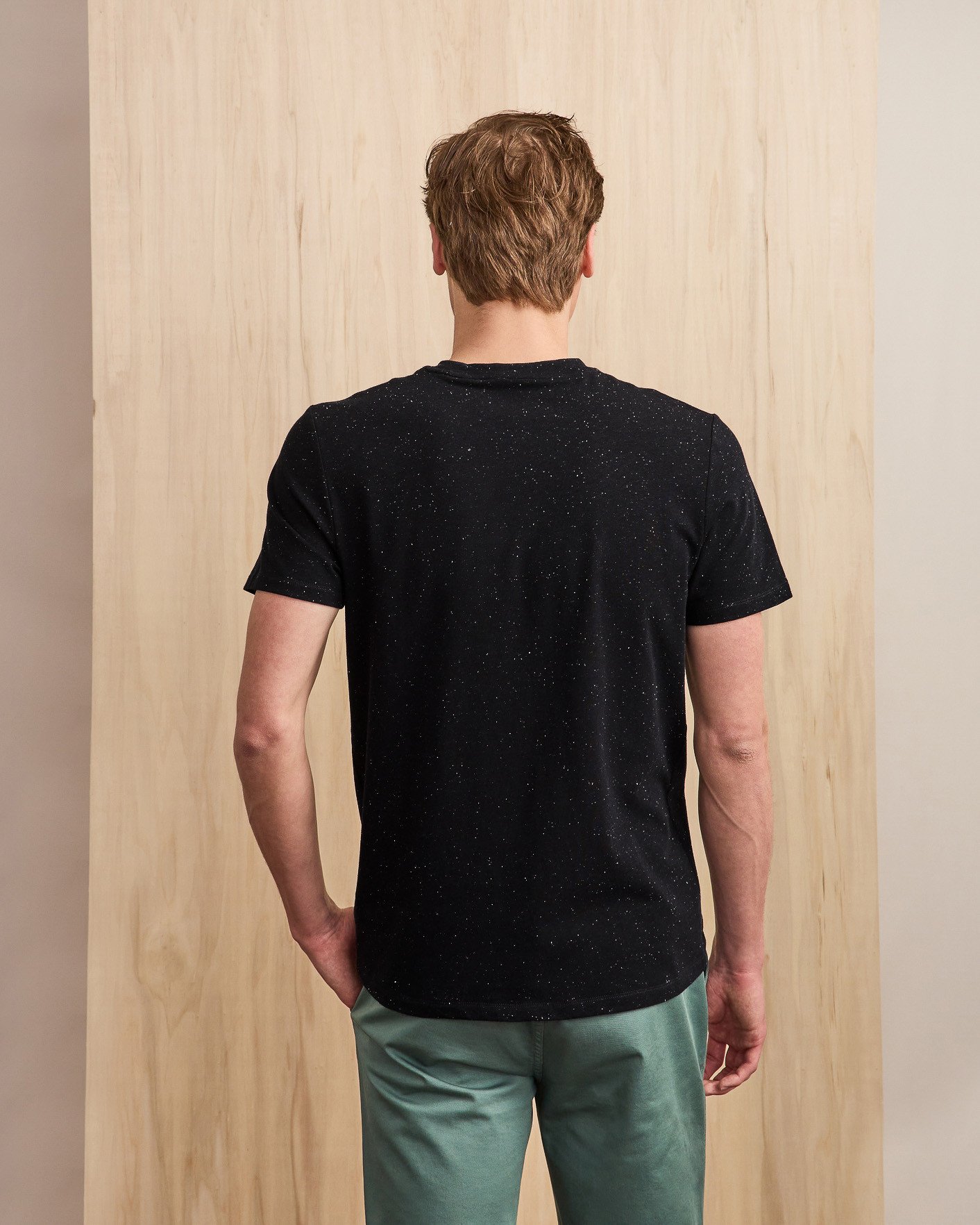 T-shirt bleu marine & écru coton - OLONNE