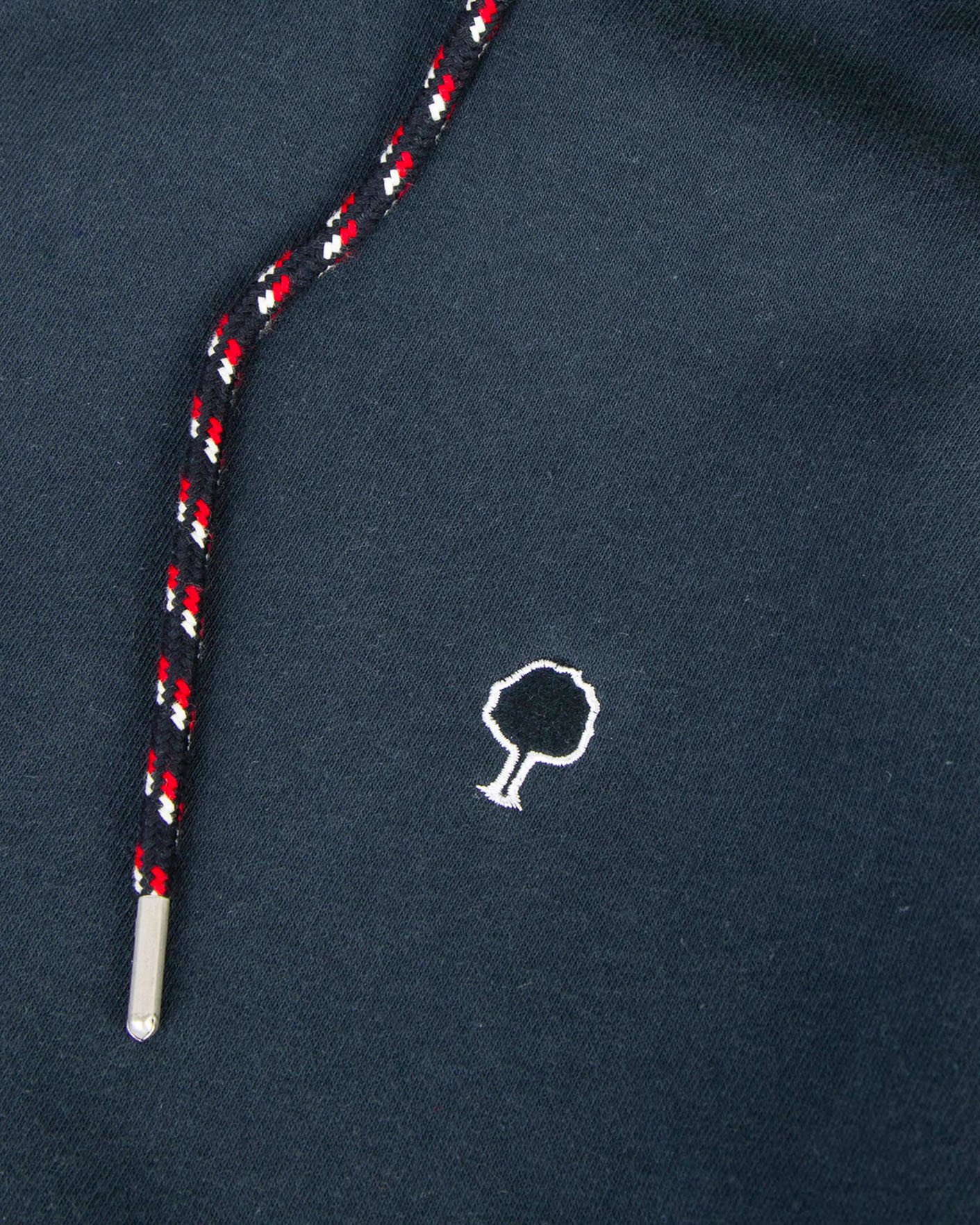 Sweat à capuche bleu marine coton - DIRAC