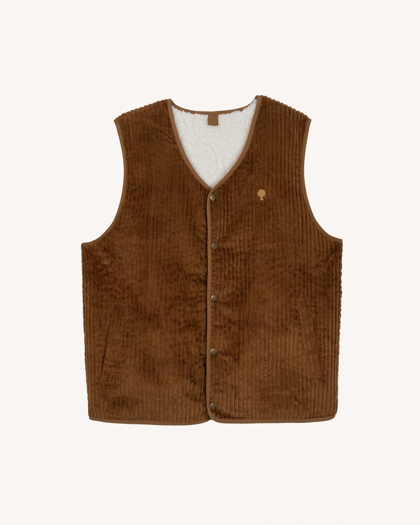 Veste sans manches coton camel - ESTEREL