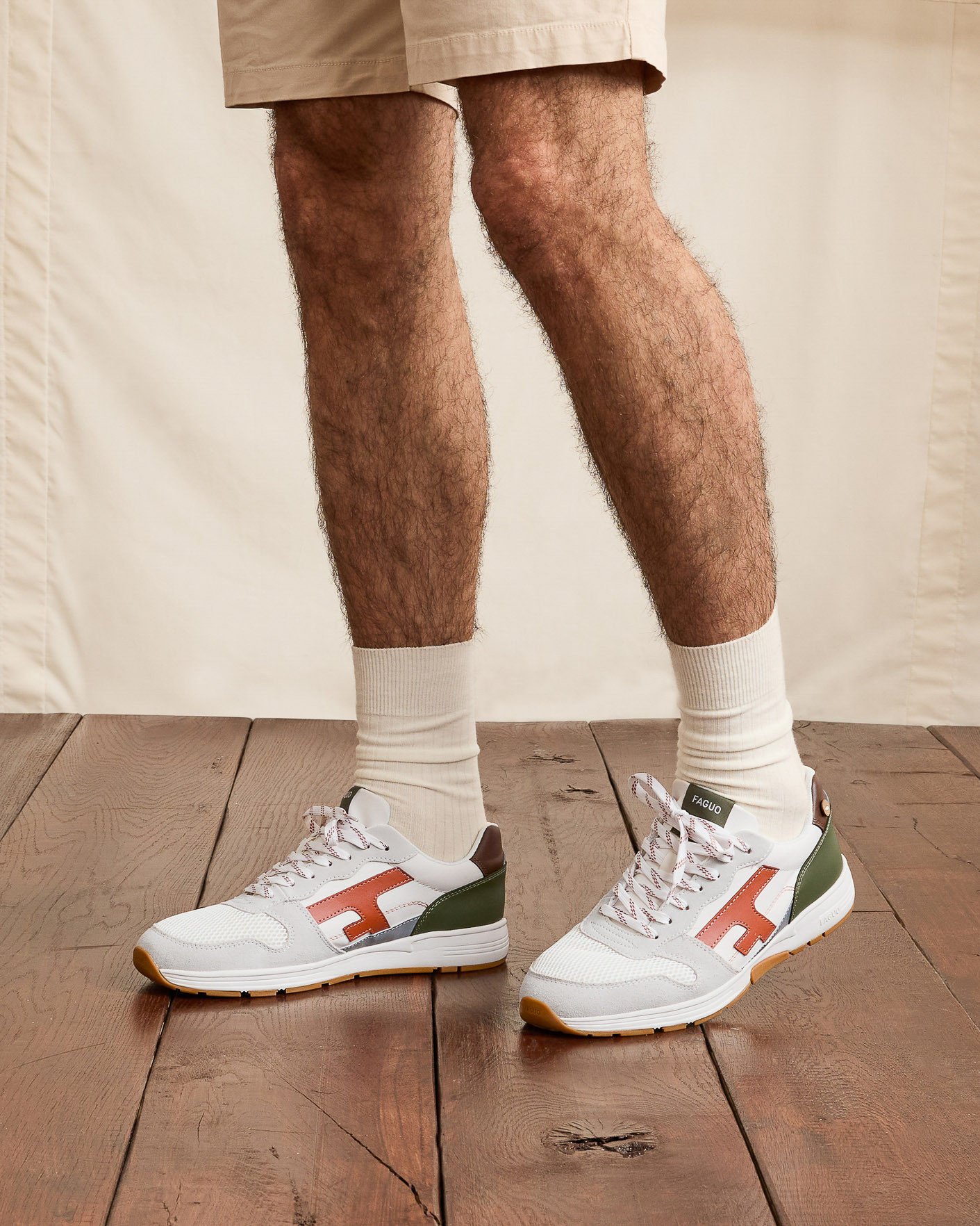 Baskets blanches & terracotta - OLIVE