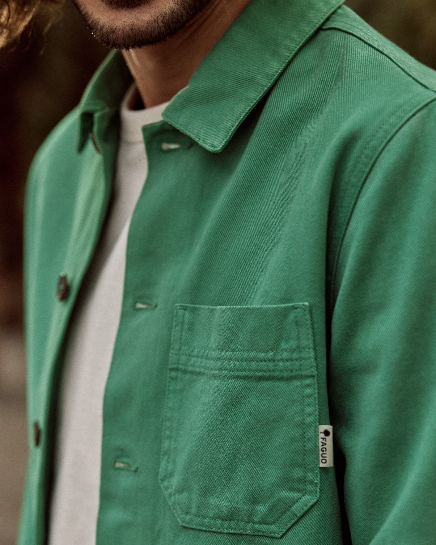 Veste en coton verte - LORGE