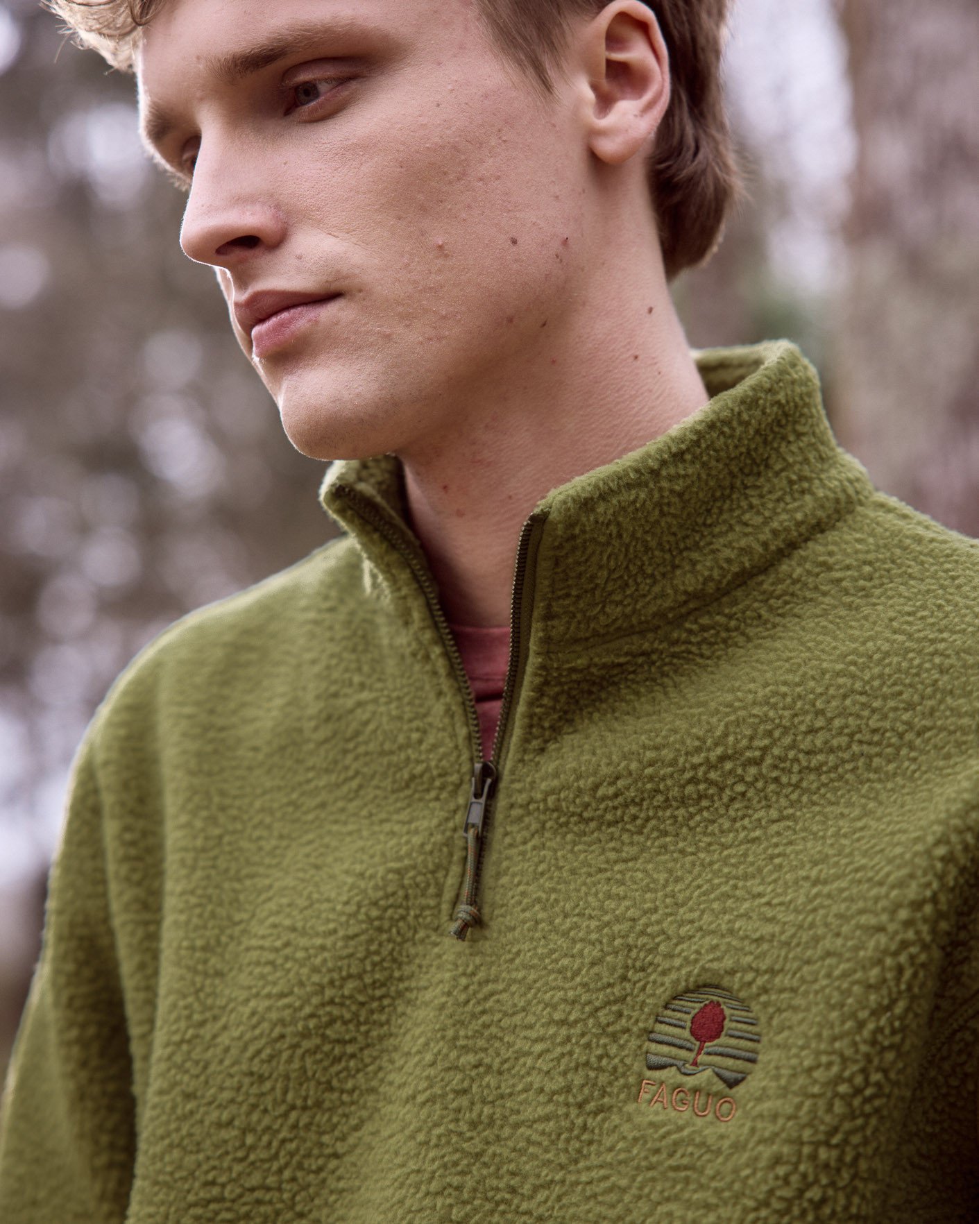 Pull camionneur vert olive - AUBIAC