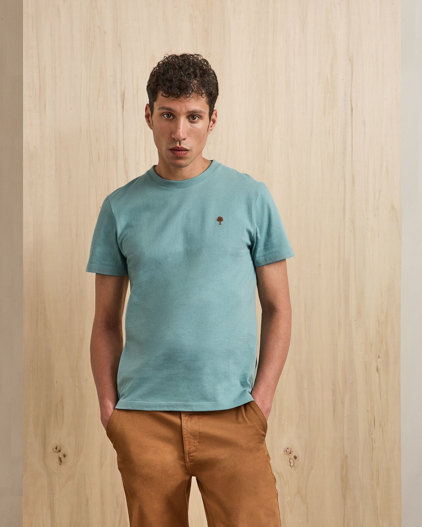 T-shirt bleu coton - ARCY