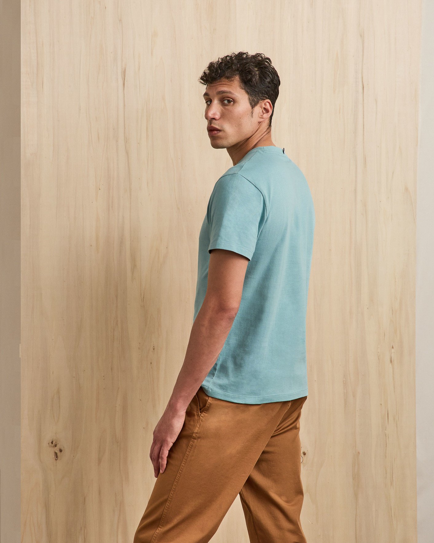 T-shirt bleu coton - ARCY