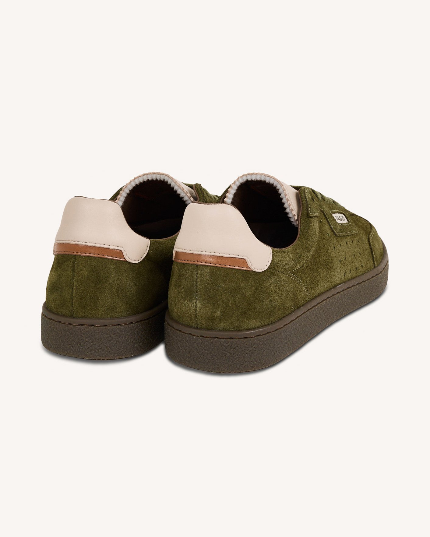 Baskets vert olive suède - LUMBO