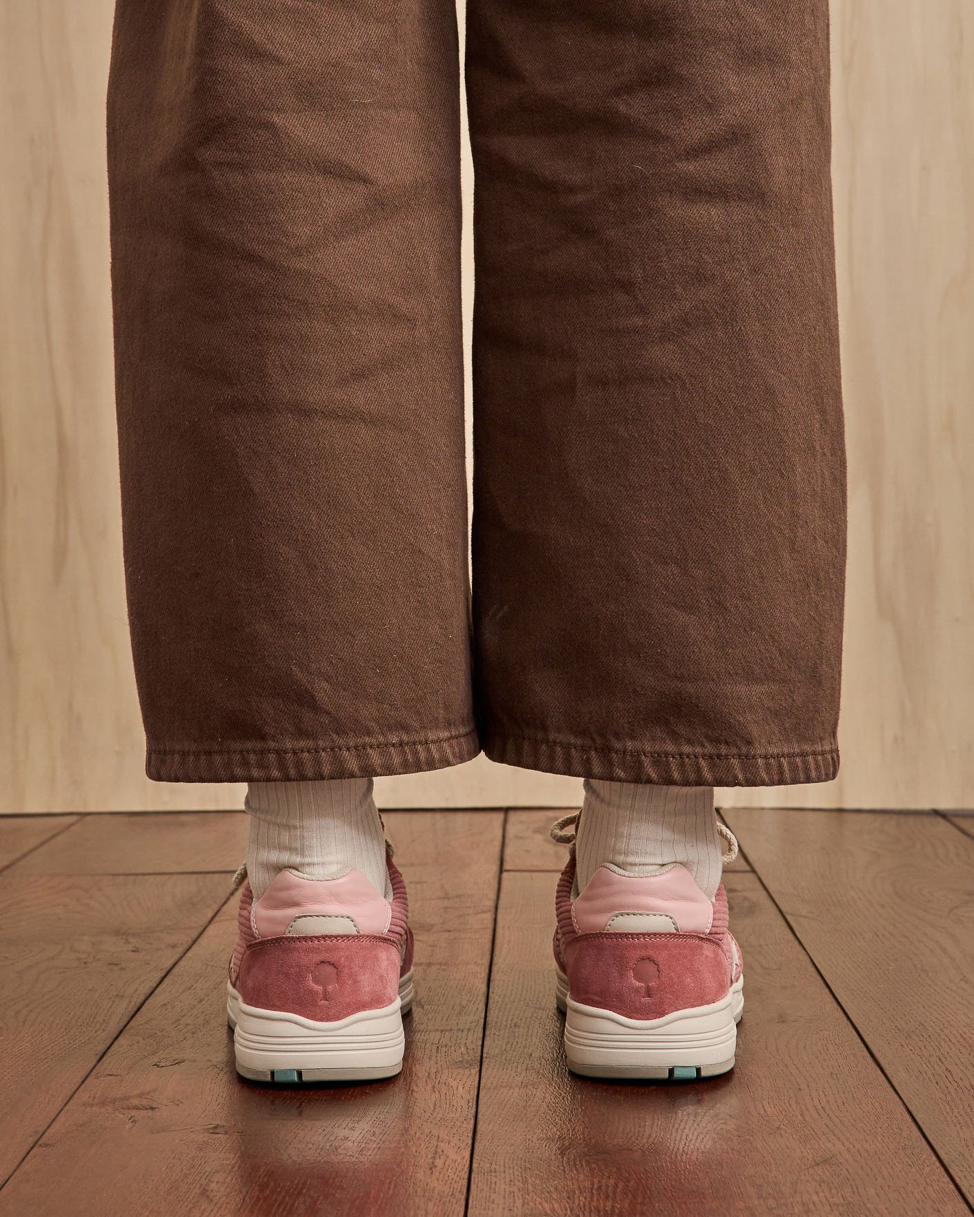 Baskets en velours roses suède - OLIVE