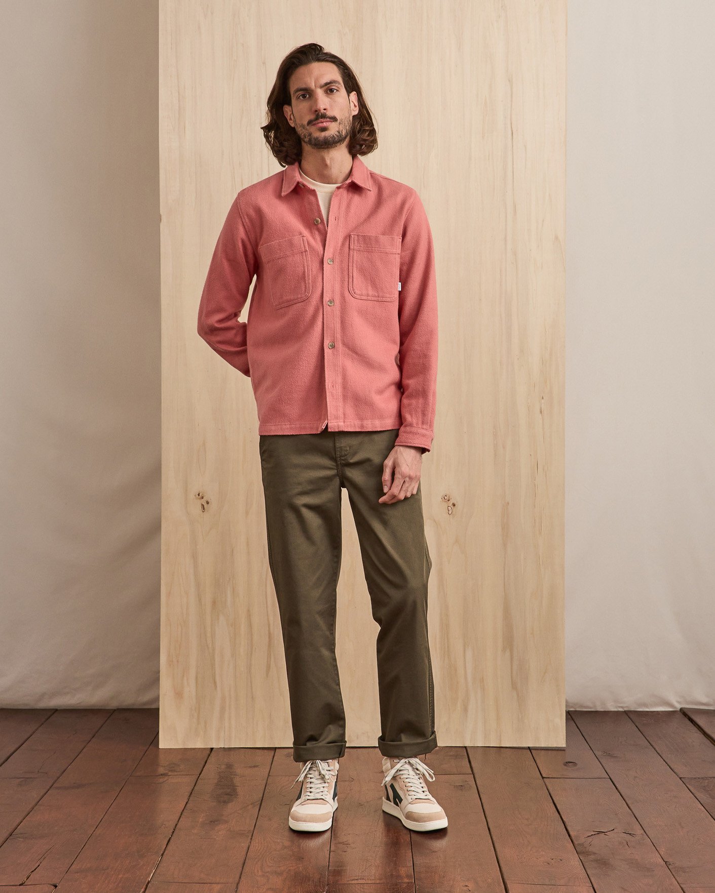 Surchemise rose coton - CLEMONT