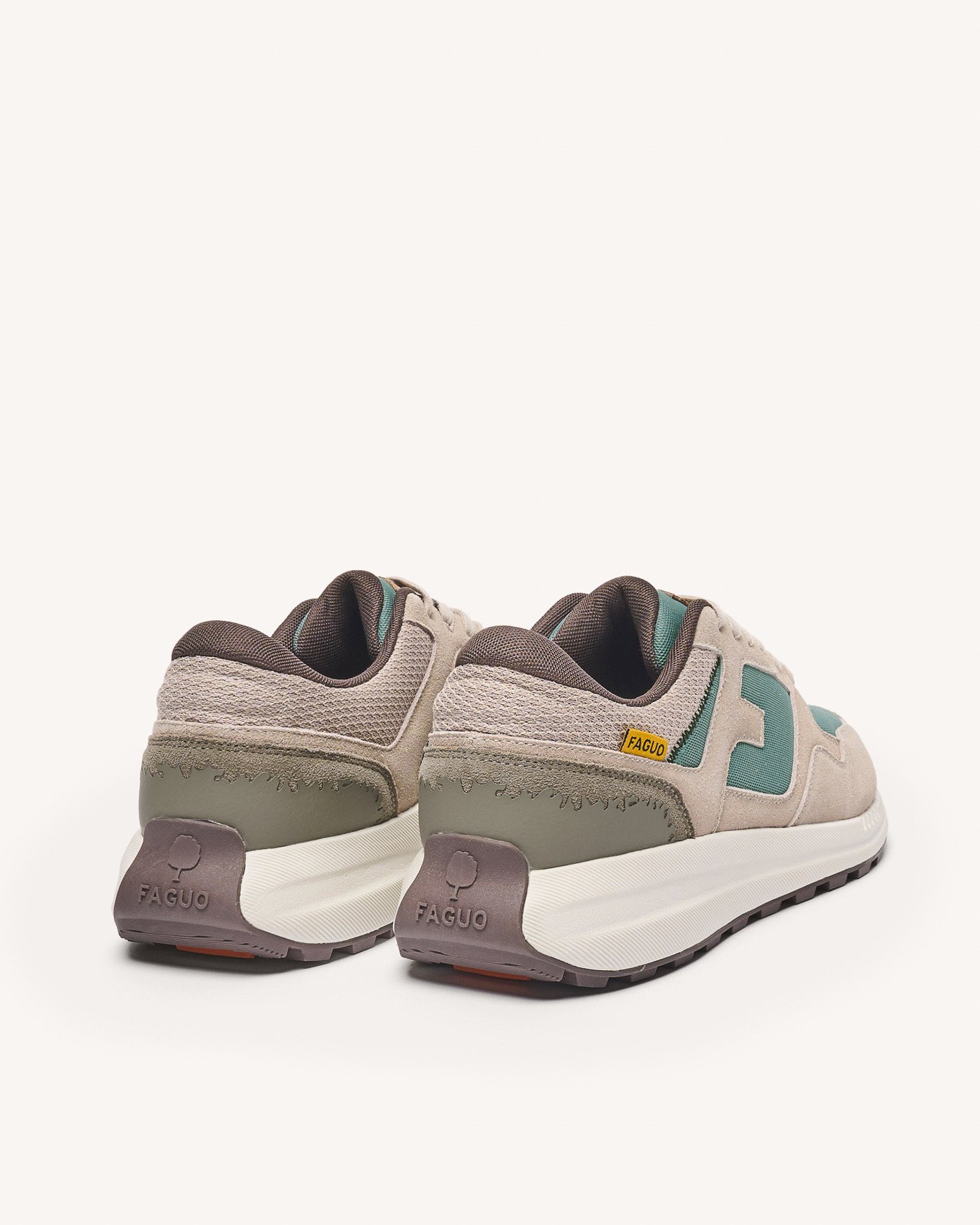 Baskets beiges & bleu clair suède - LIMWOOD