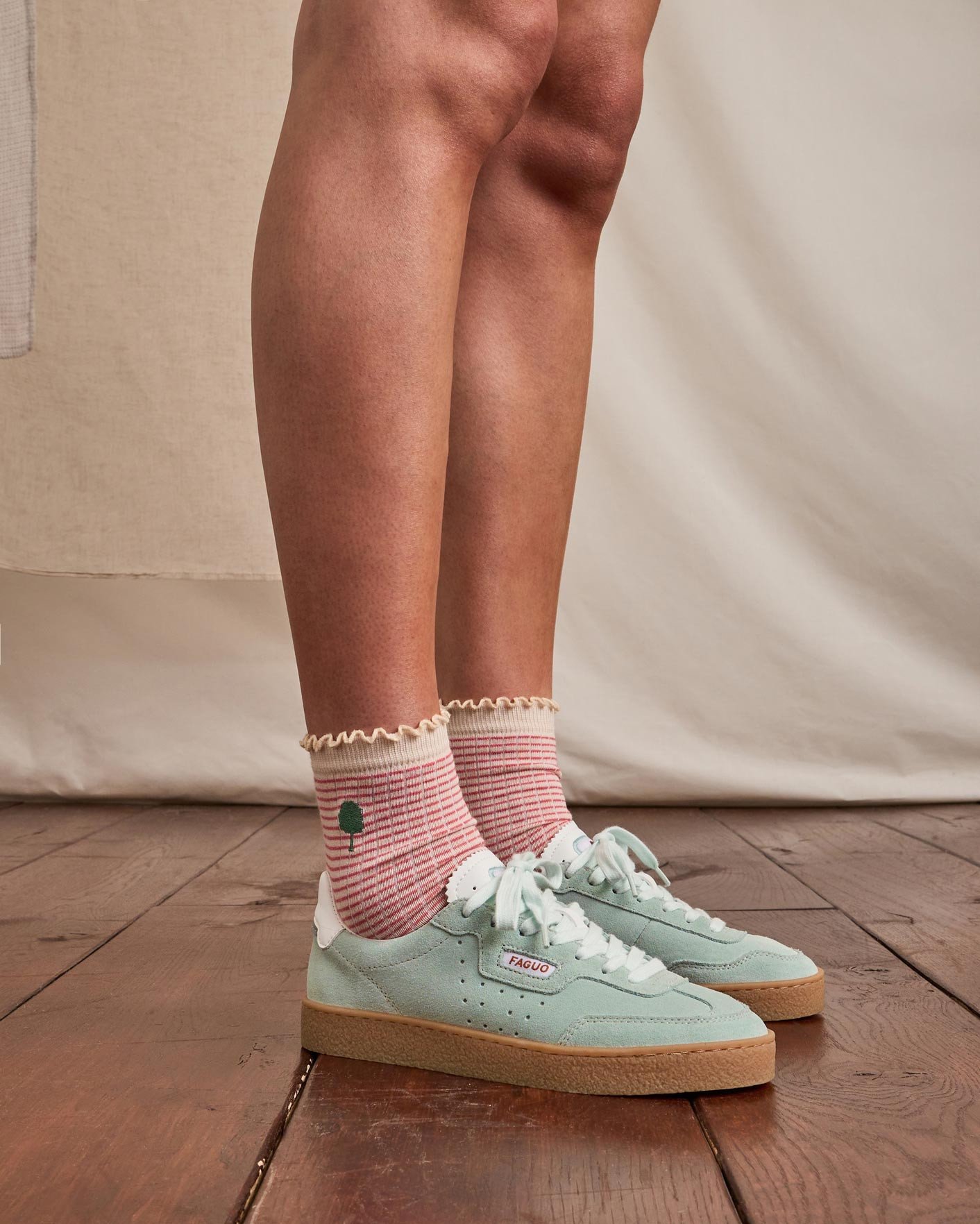 Baskets basses Lumbo bleu grisé