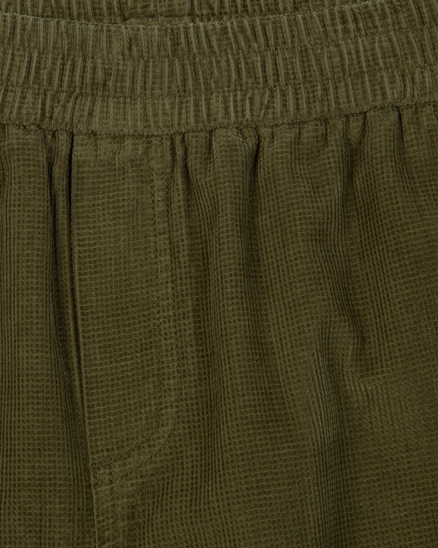 Pantalon coton vert olive foncé coton - DREUILLE
