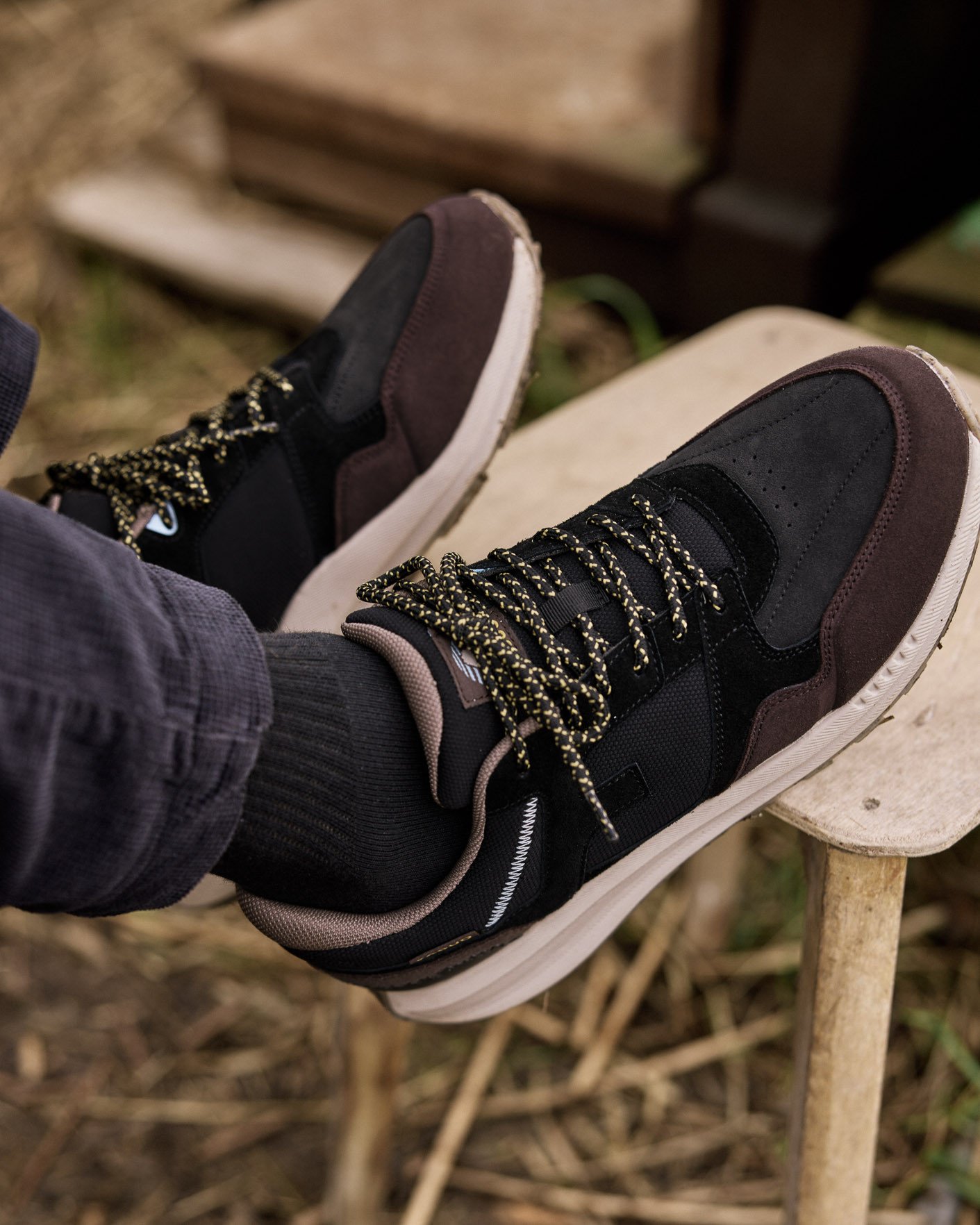 Baskets noir & marron foncé - LIMWOOD