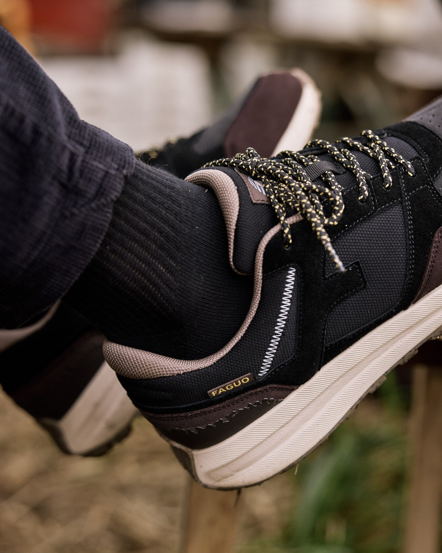 Baskets noir & marron foncé - LIMWOOD