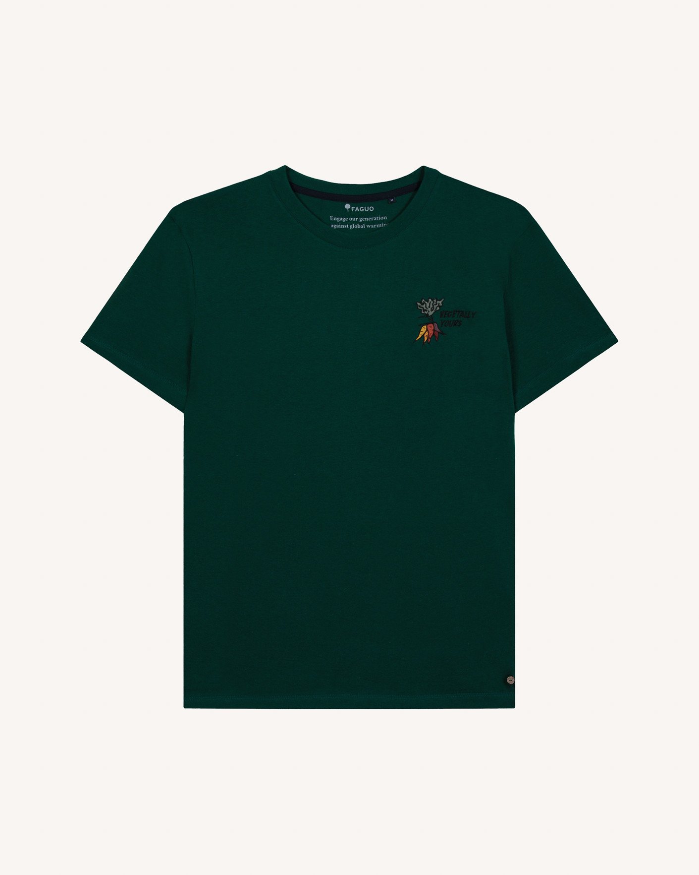 T-shirt vert sapin coton - ARCY