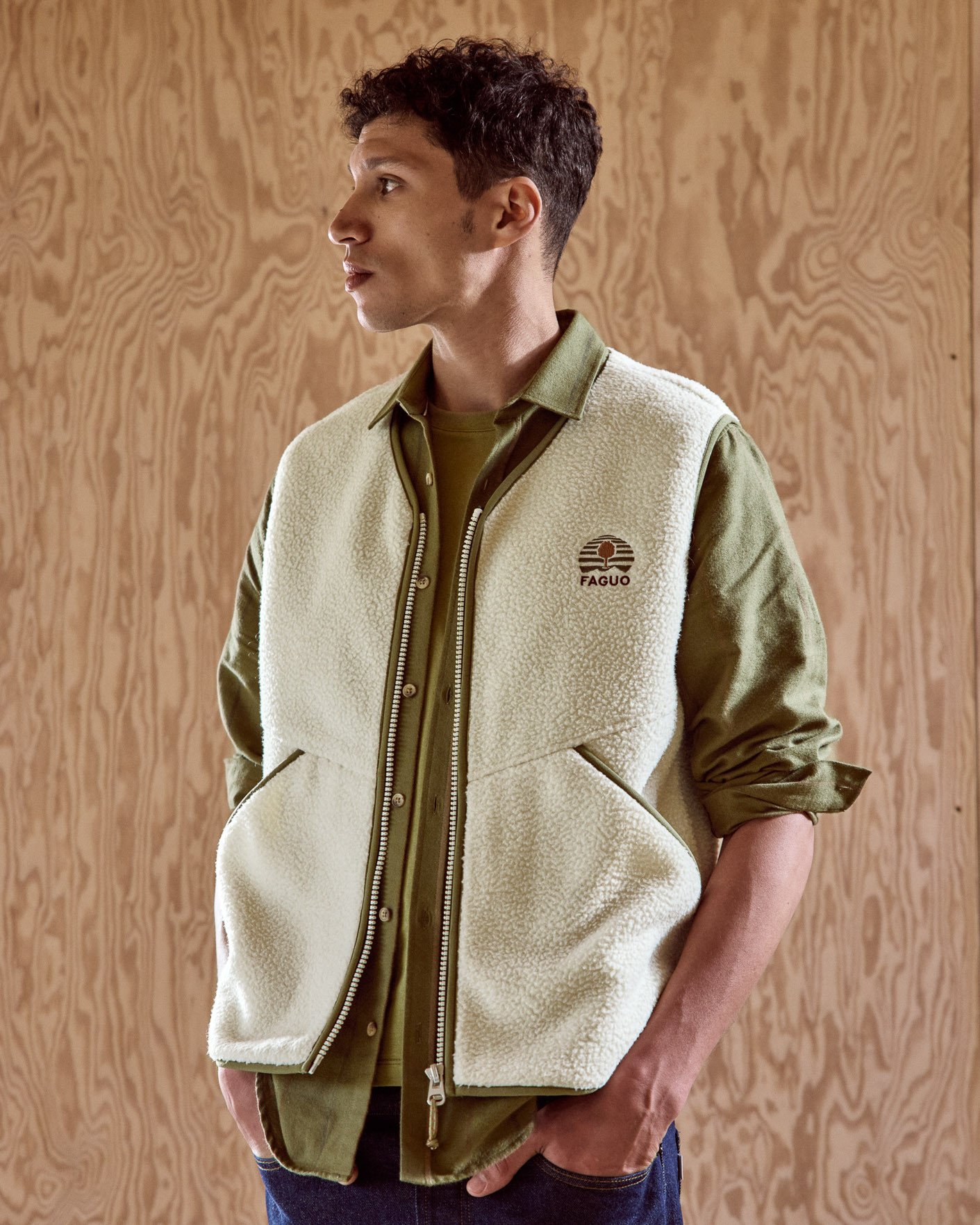 Veste sans manches écrue - TEILLAY