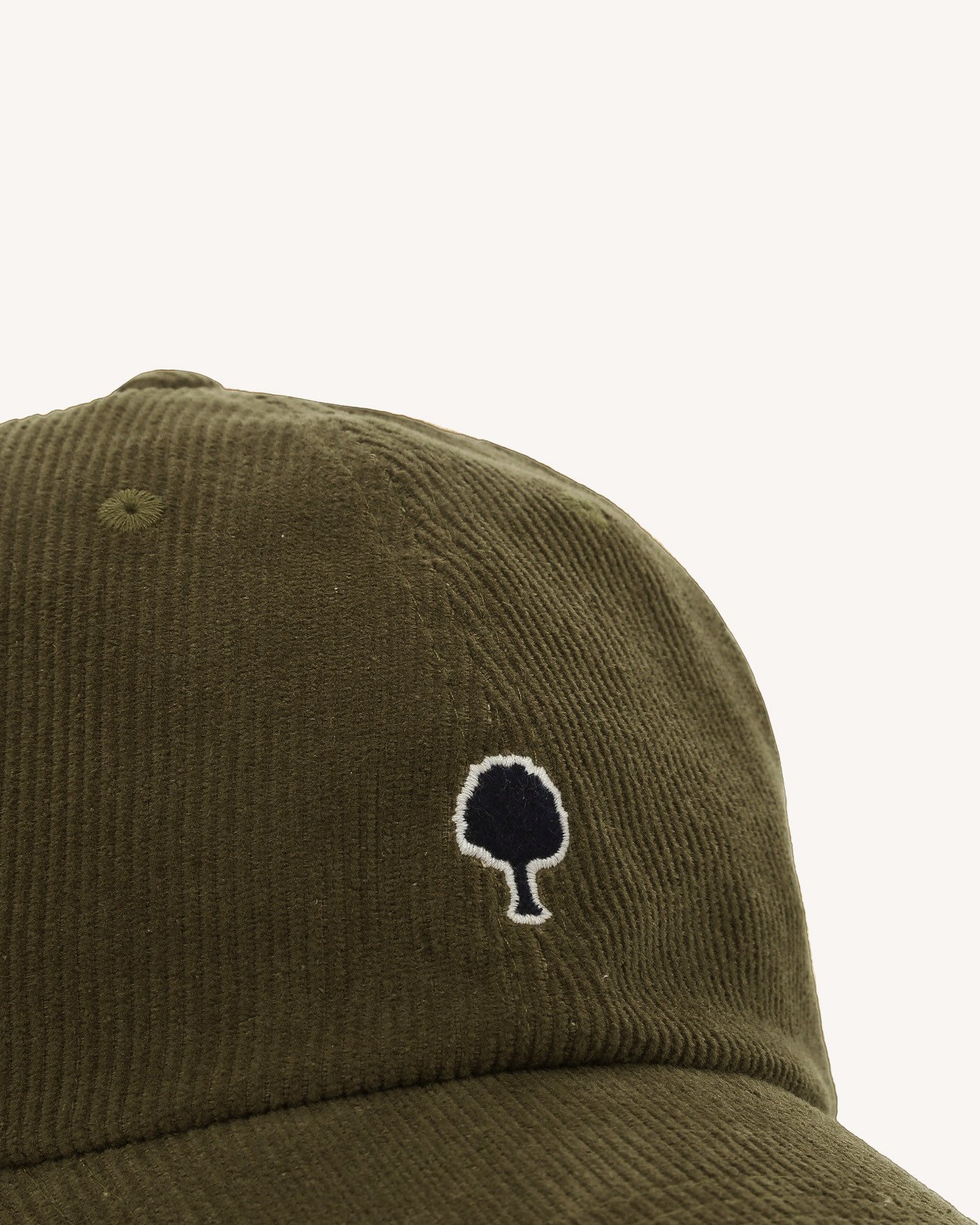 Casquette en velours vert olive - CAP
