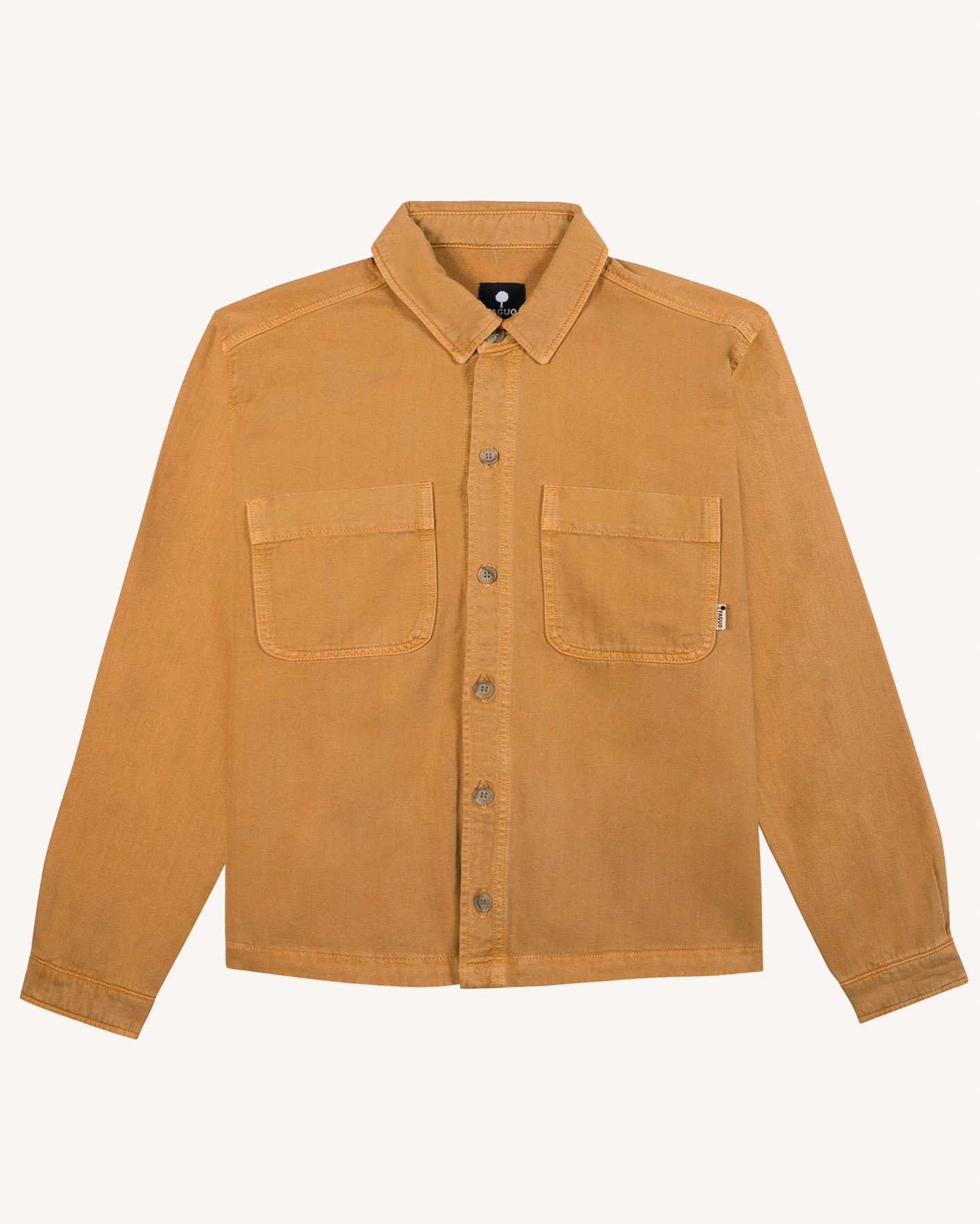 Surchemise orange clair coton - CLEMONT