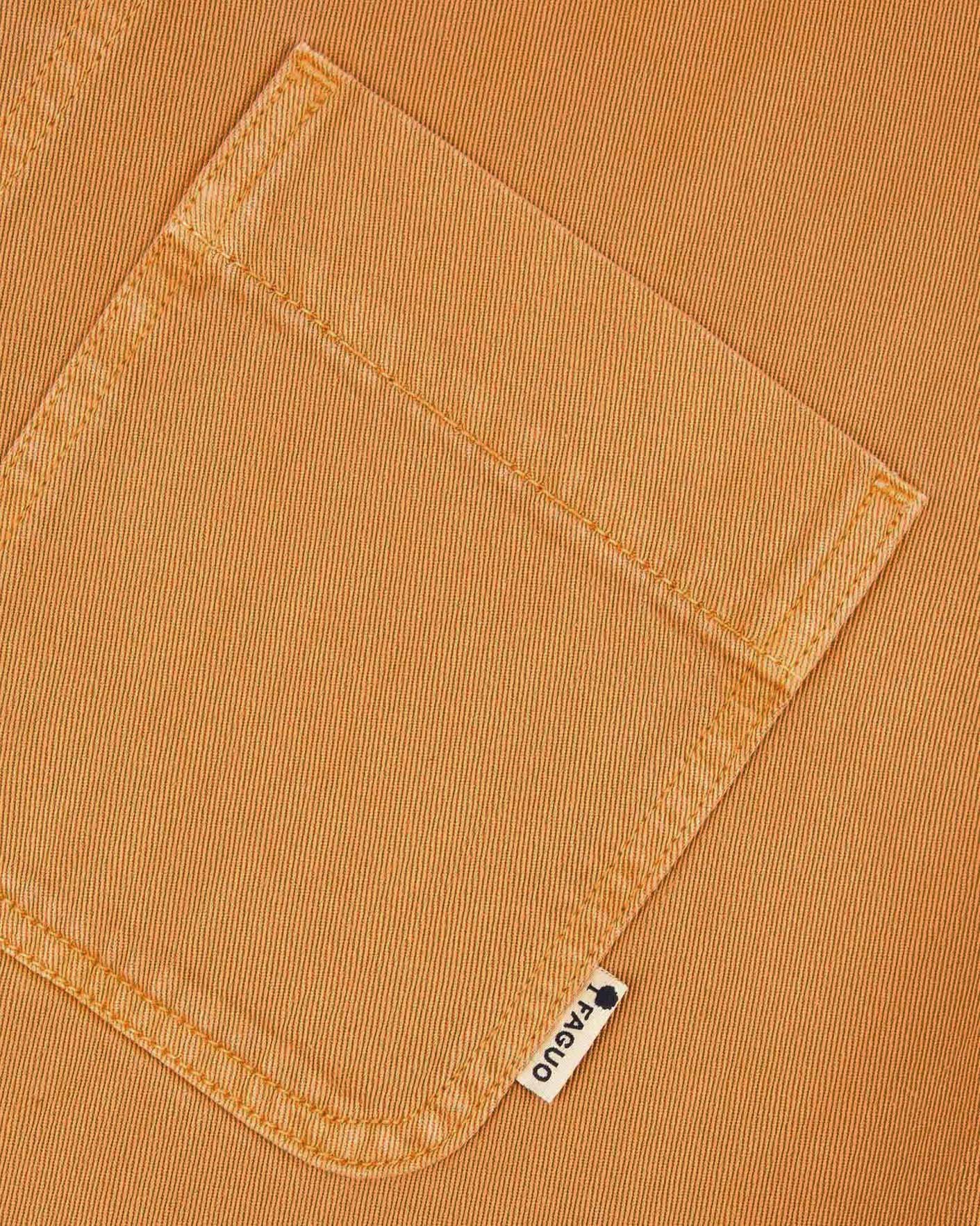 Surchemise orange clair coton - CLEMONT