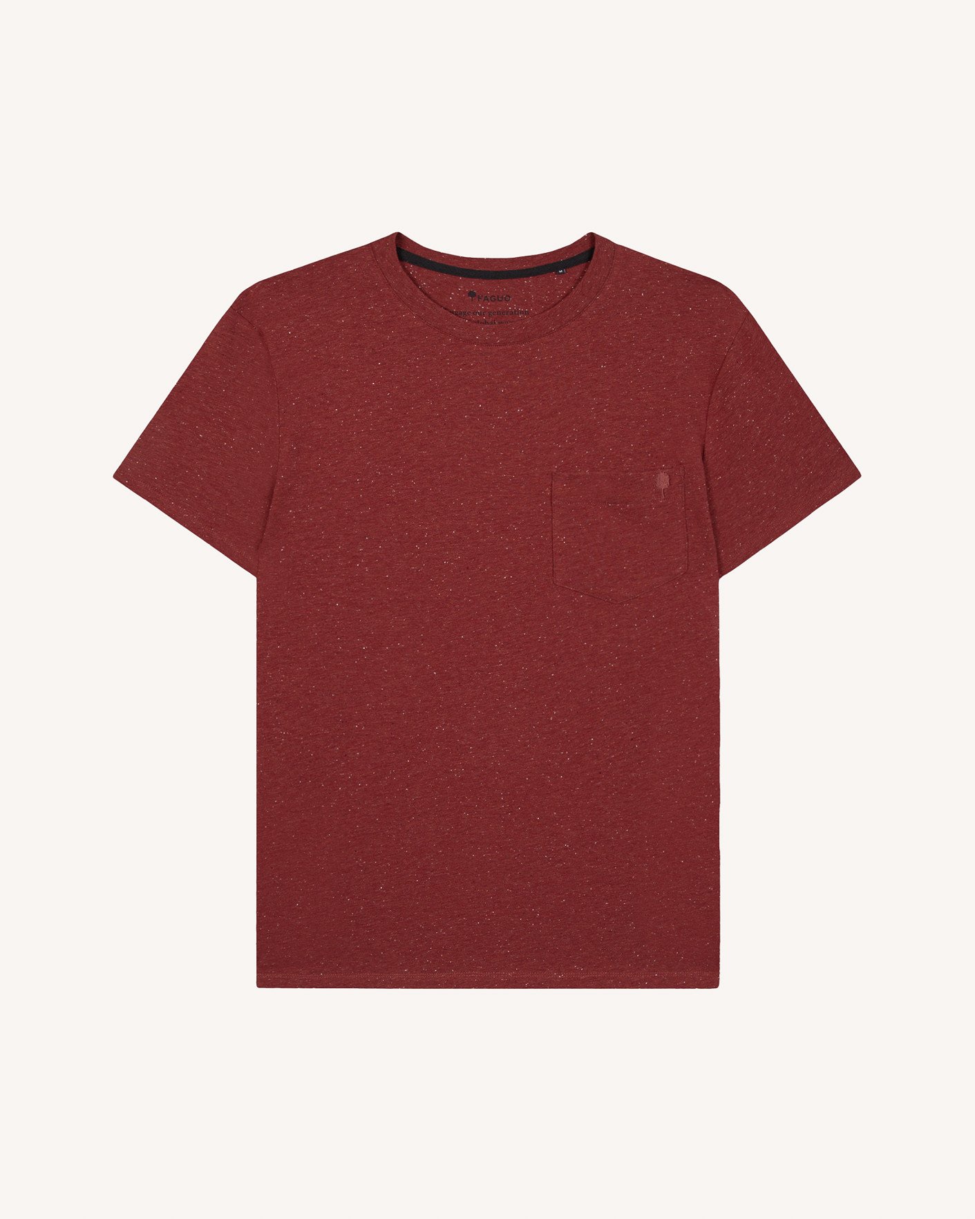 T-shirt bordeaux coton - OLONNE