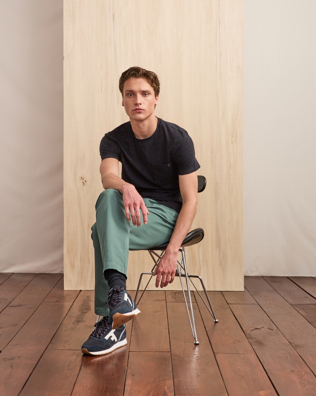 Chino vert clair coton - BRIX REGULAR