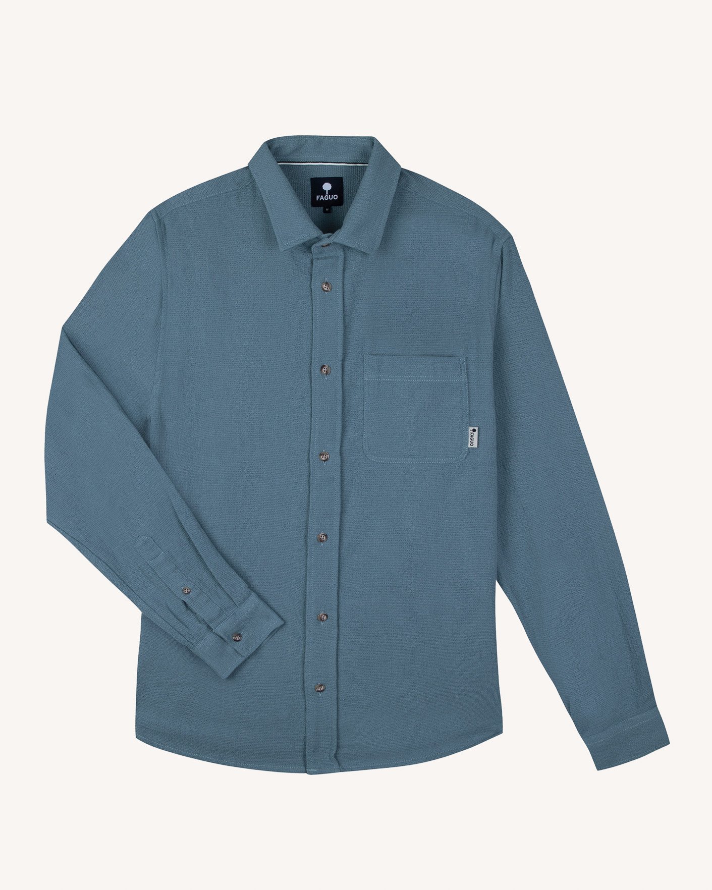 Chemise bleu marine coton - SIGNY