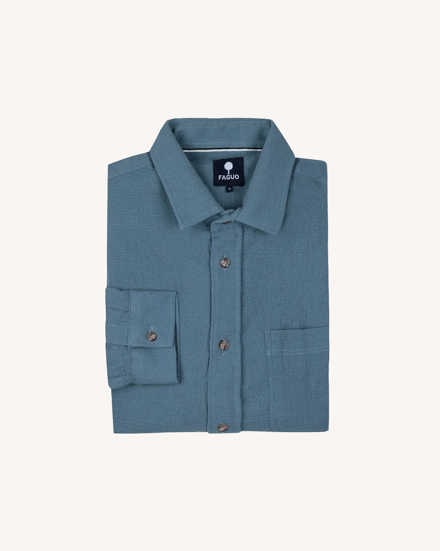 Chemise bleu marine coton - SIGNY