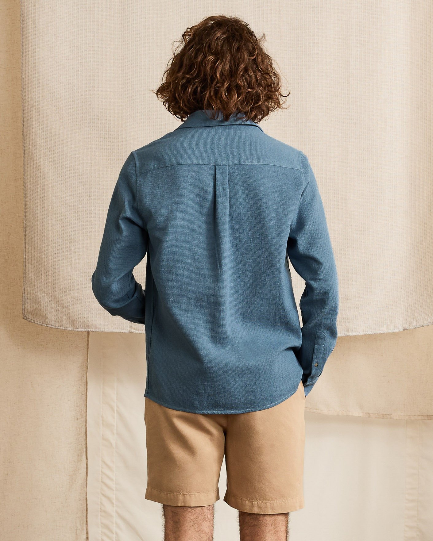 Chemise bleu marine coton - SIGNY