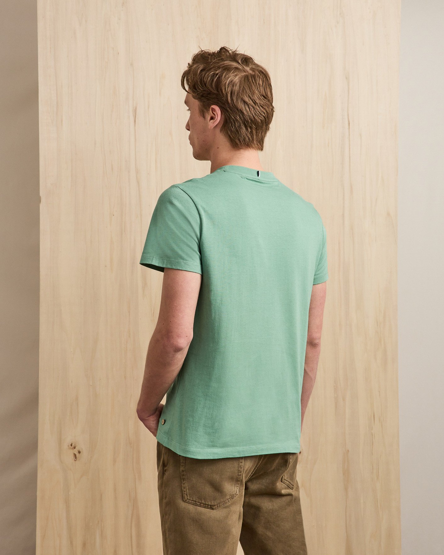 T-shirt vert menthe coton - ARCY