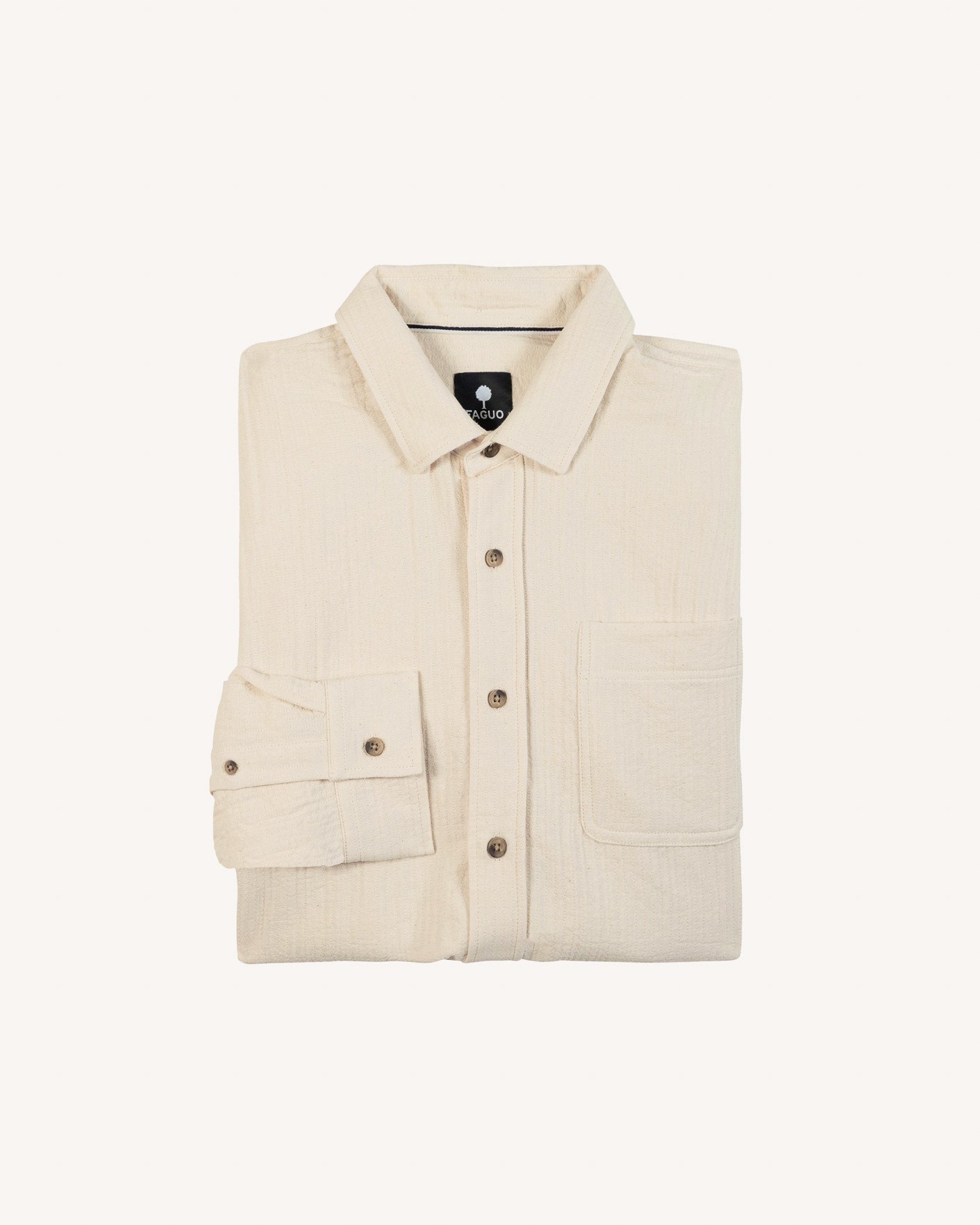 Chemise beige coton - SIGNY