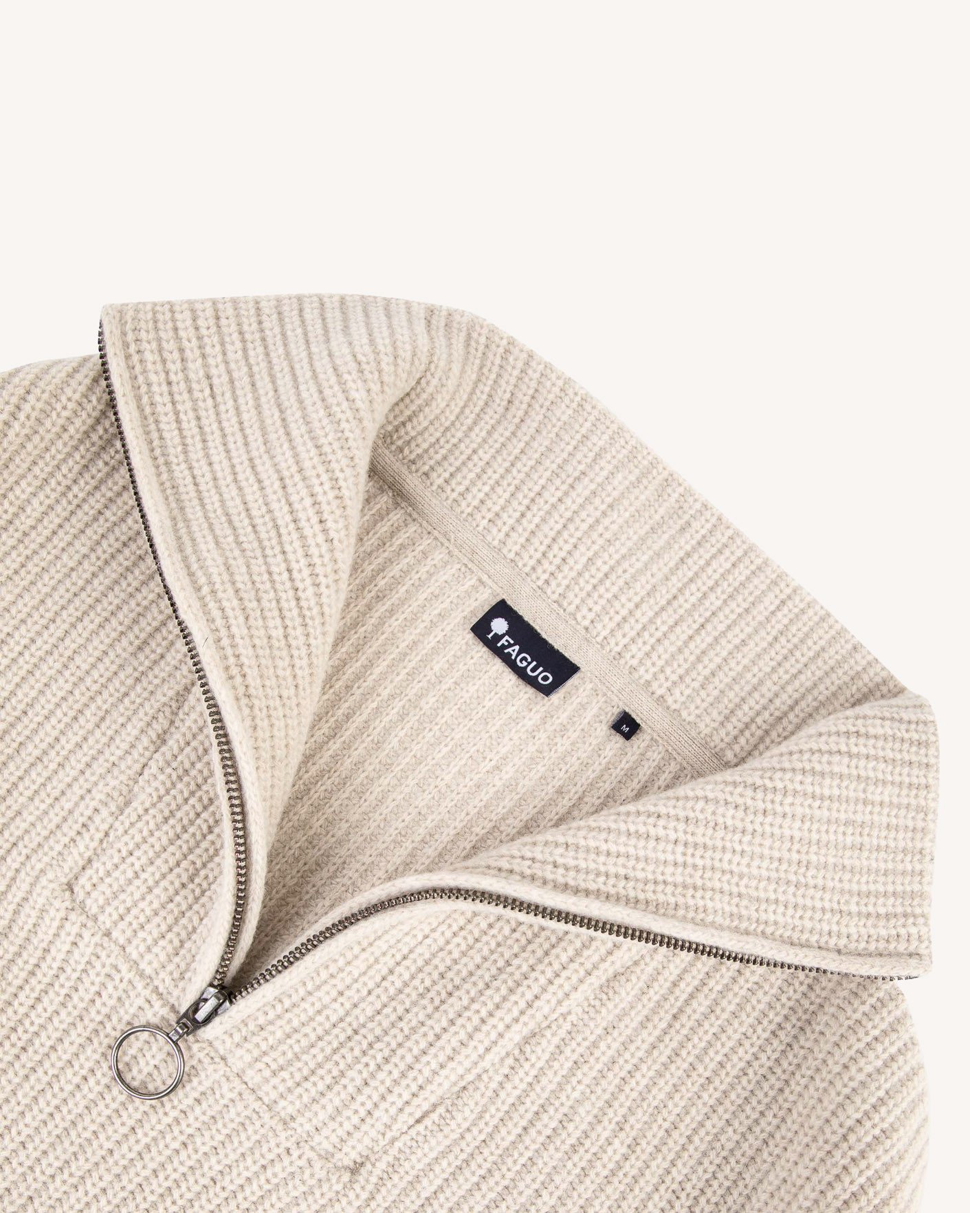 Pull camionneur laine beige chiné - ARDENNE