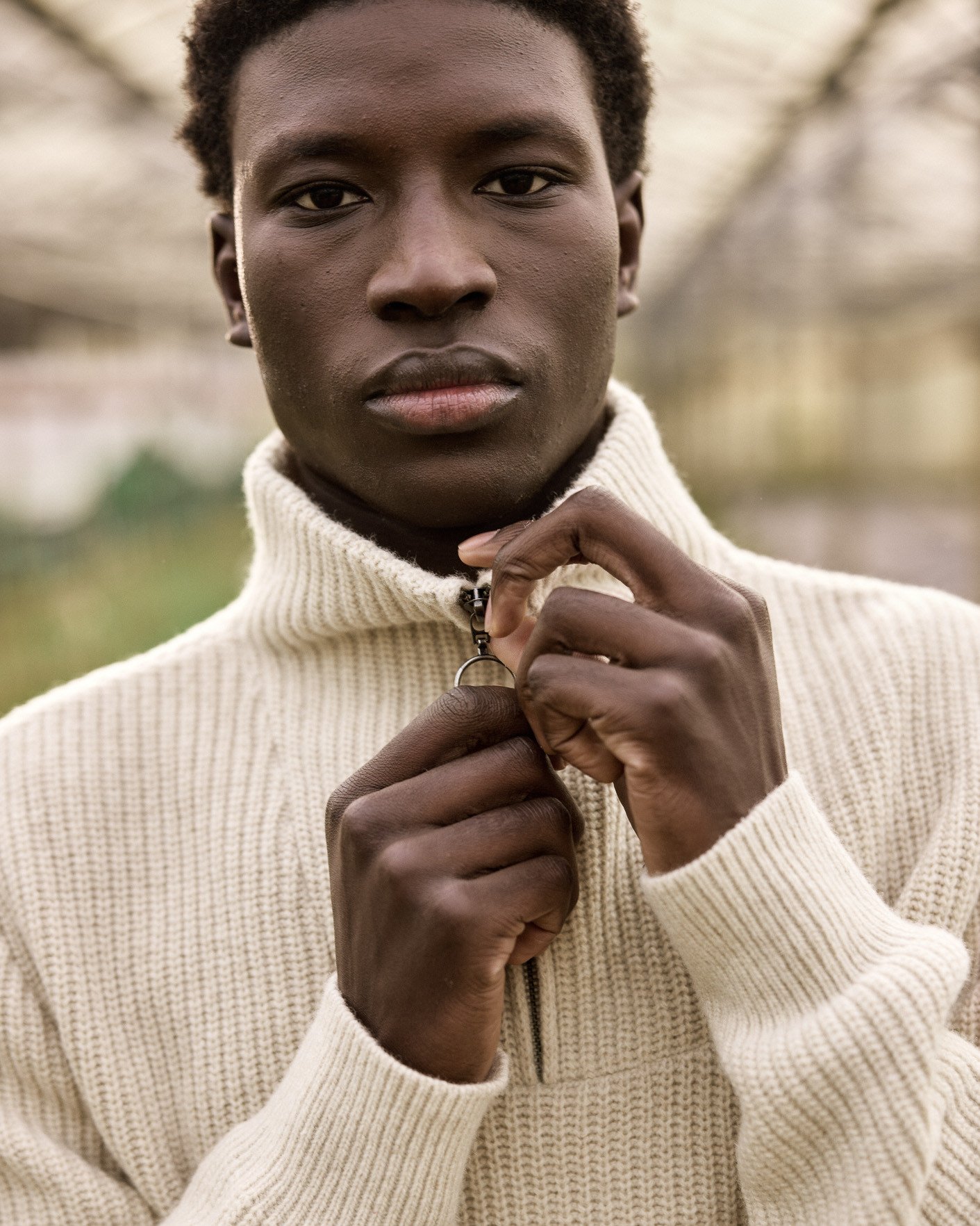 Pull camionneur laine beige chiné - ARDENNE