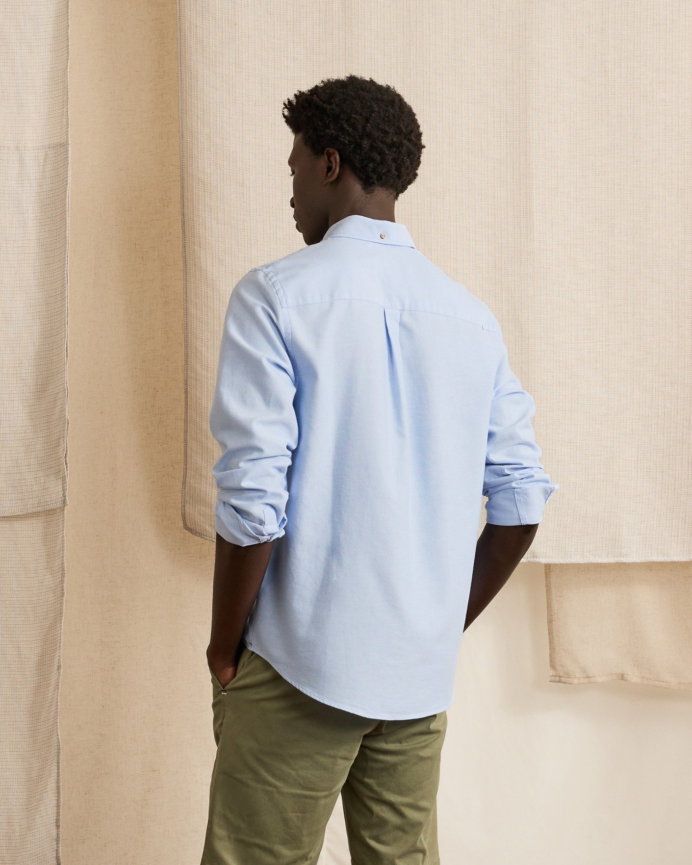 Chemise bleu ciel coton - IVOY