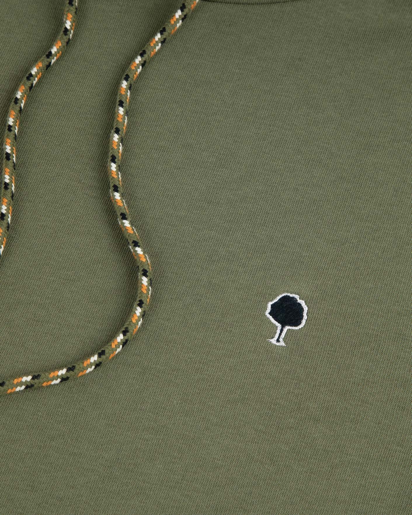 Sweat à capuche kaki coton - DIRAC