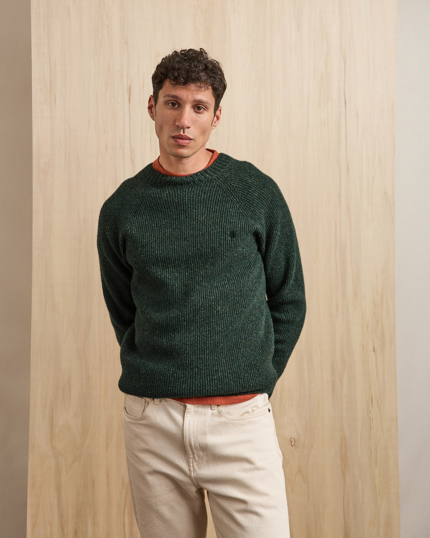 Pull en laine kaki - FREHEL