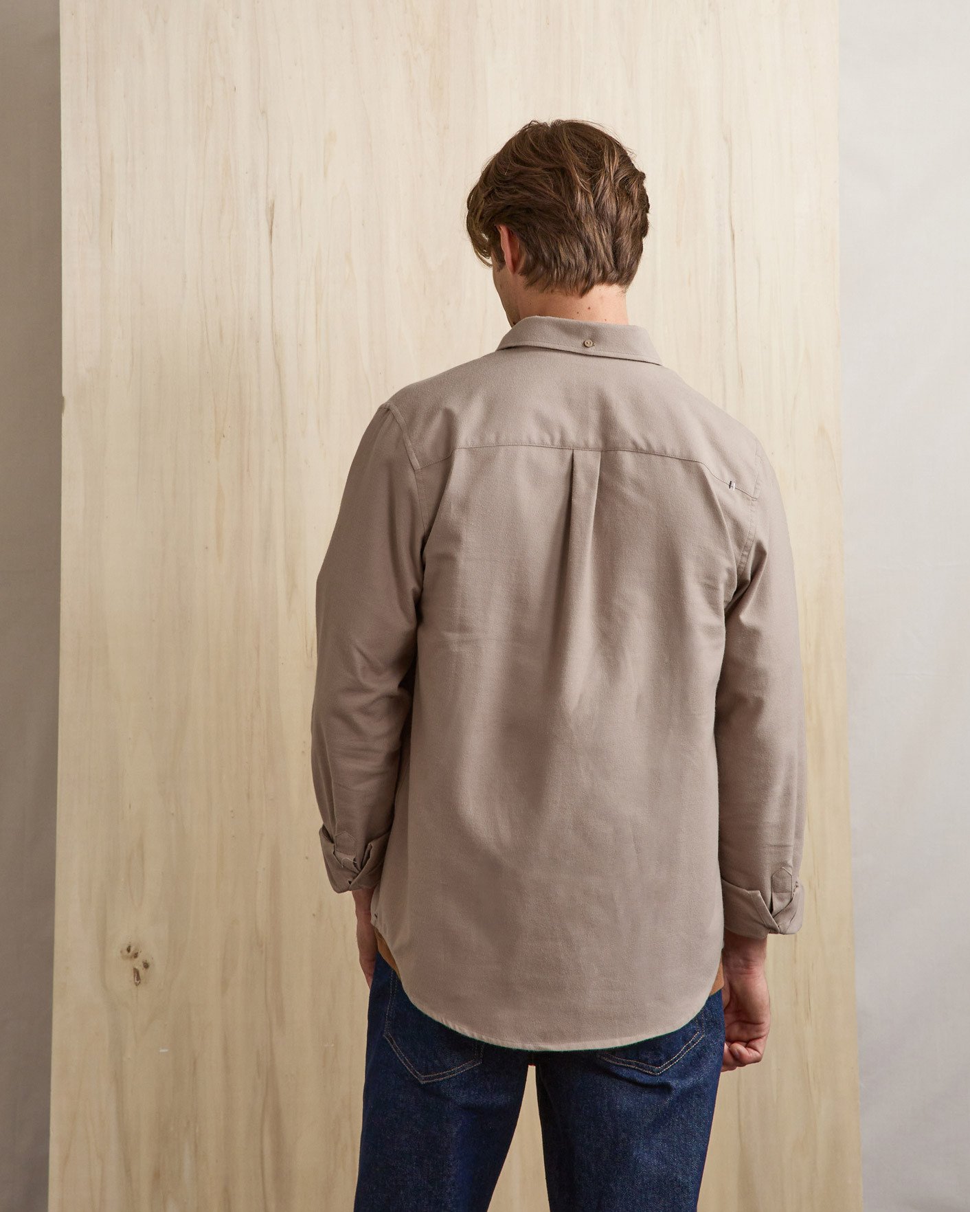 Chemise beige chiné coton - IVOY