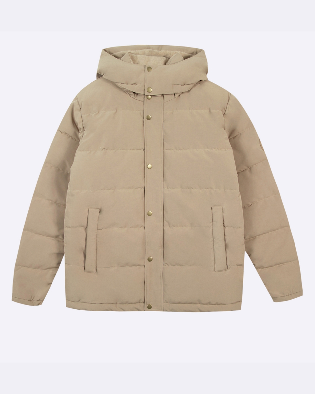 Doudoune chaude velours beige clair - NEUILLAY