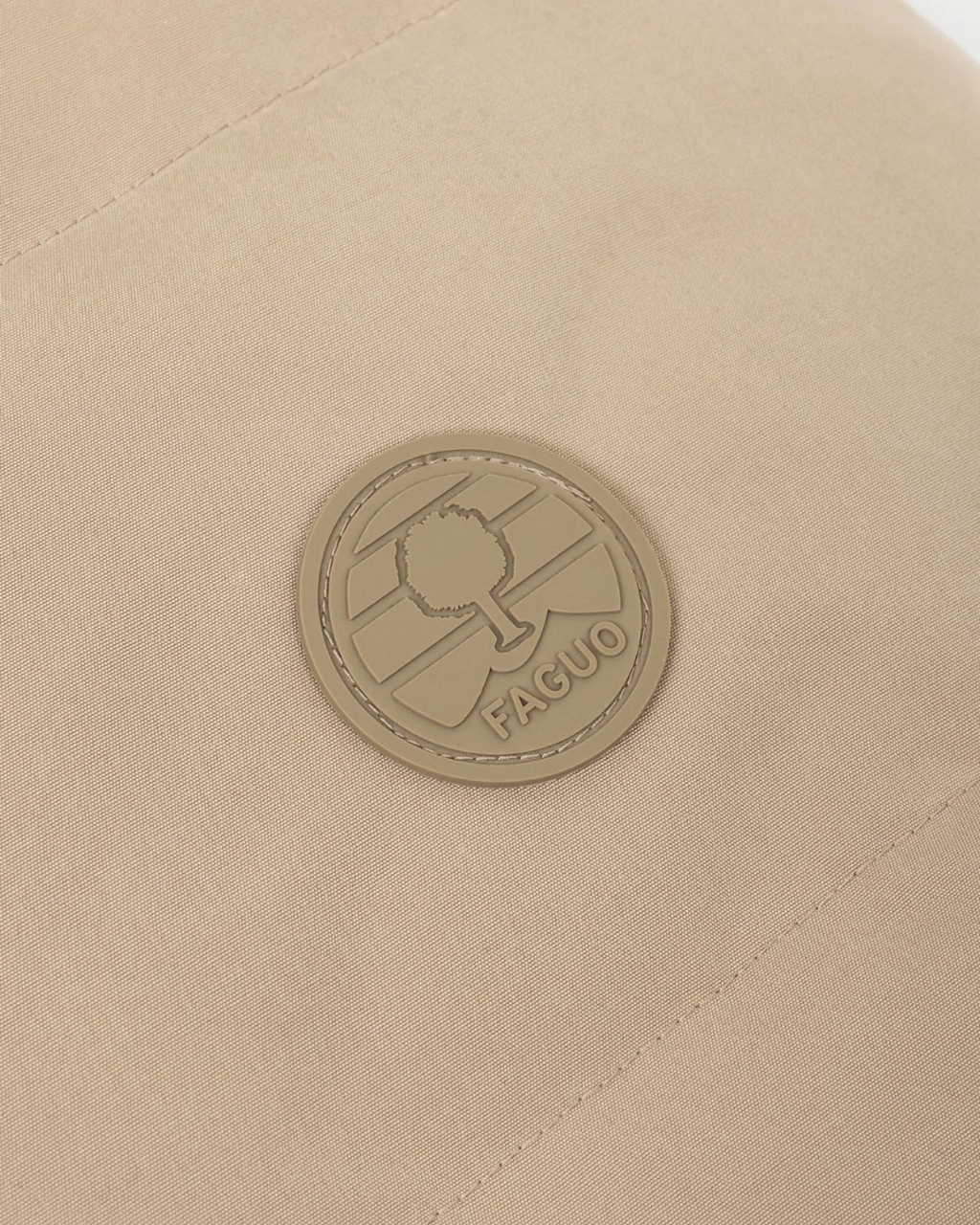 Doudoune chaude velours beige clair - NEUILLAY