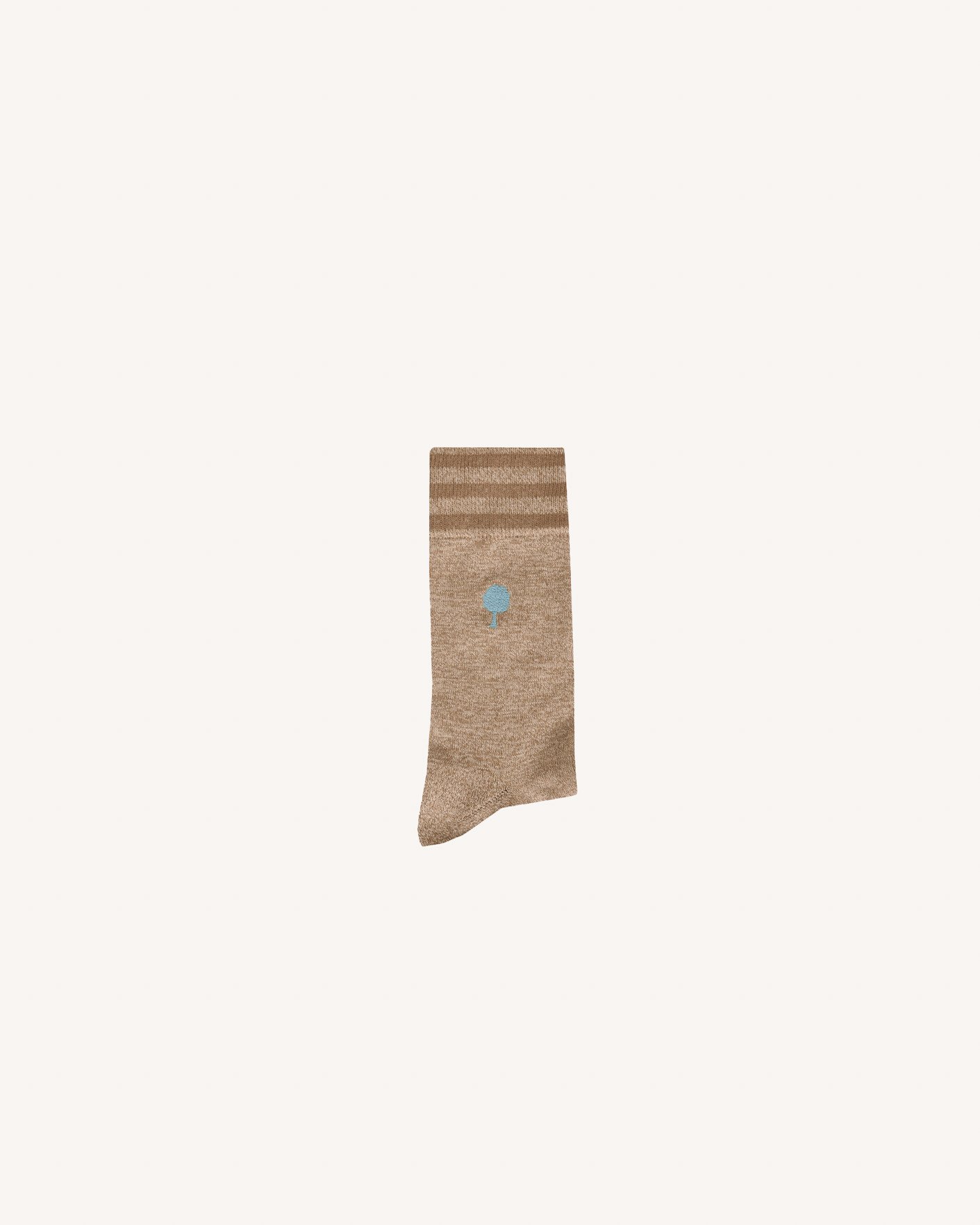 Chaussettes beige chiné coton - SOCKS