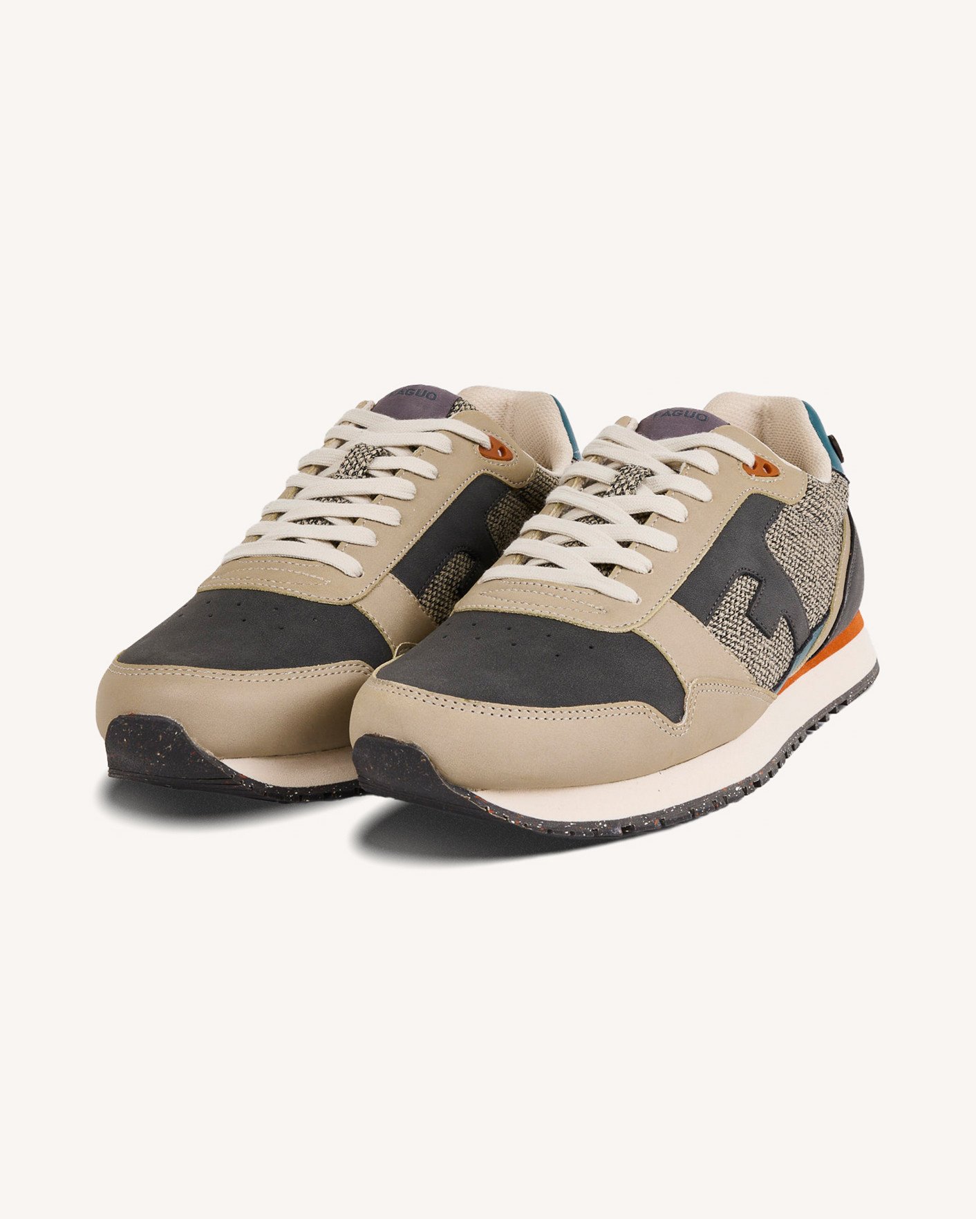 Baskets écru & vert clair - ELM