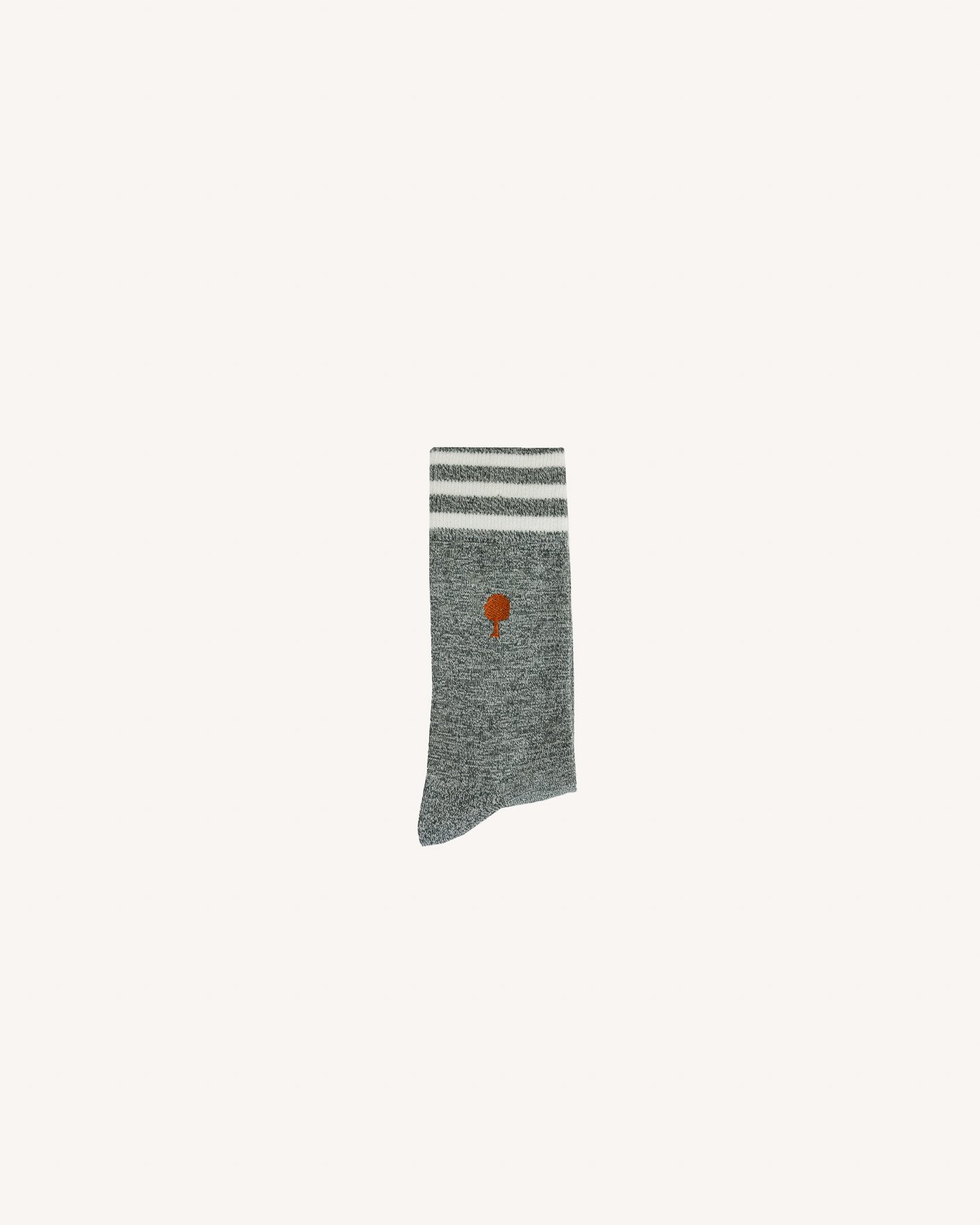 Chaussettes grises & blanches coton - SOCKS