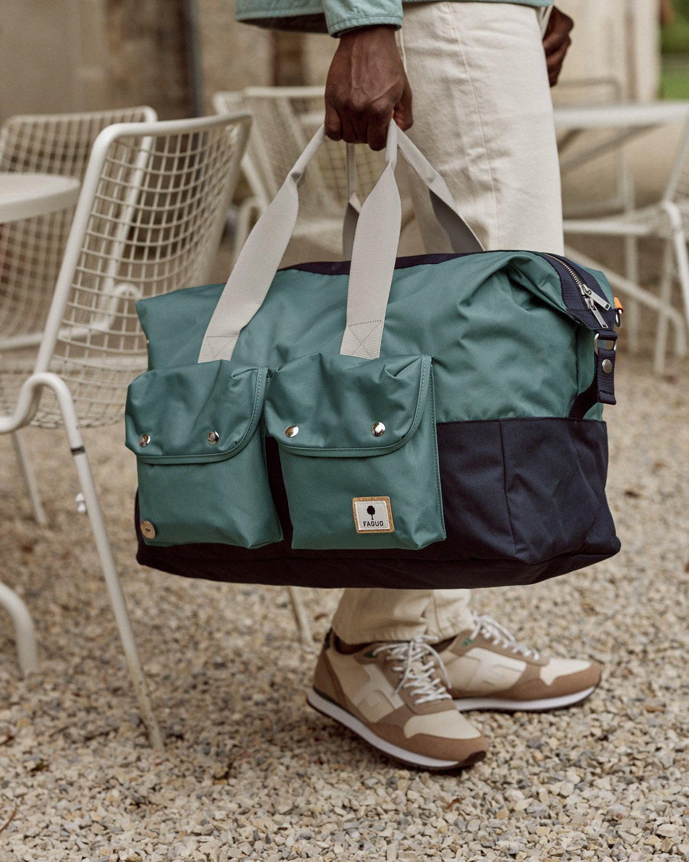 Sac de voyage kaki & bleu marine - WEEKEND