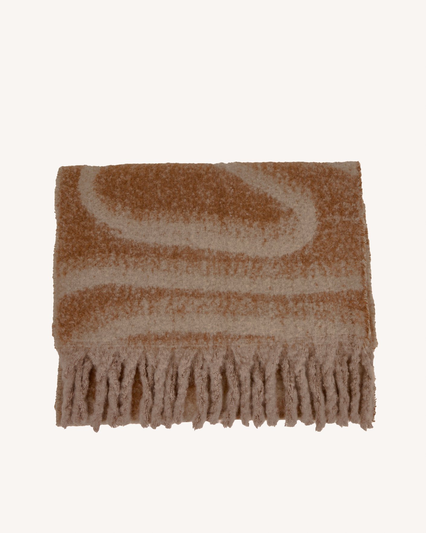 Echarpe longue beige & camel - BIG SCARF