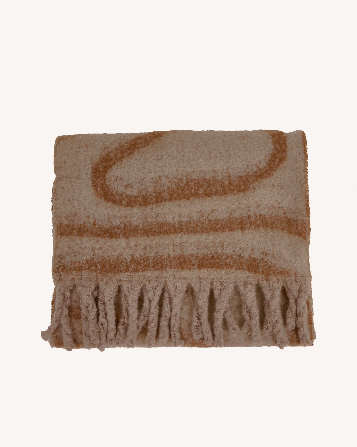 Echarpe longue beige & camel - BIG SCARF